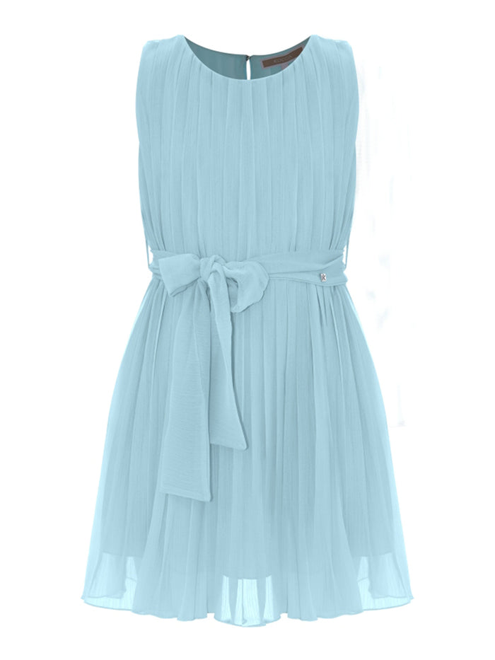 ENSTATI DRESS Light Blue Polyester Fabric 2