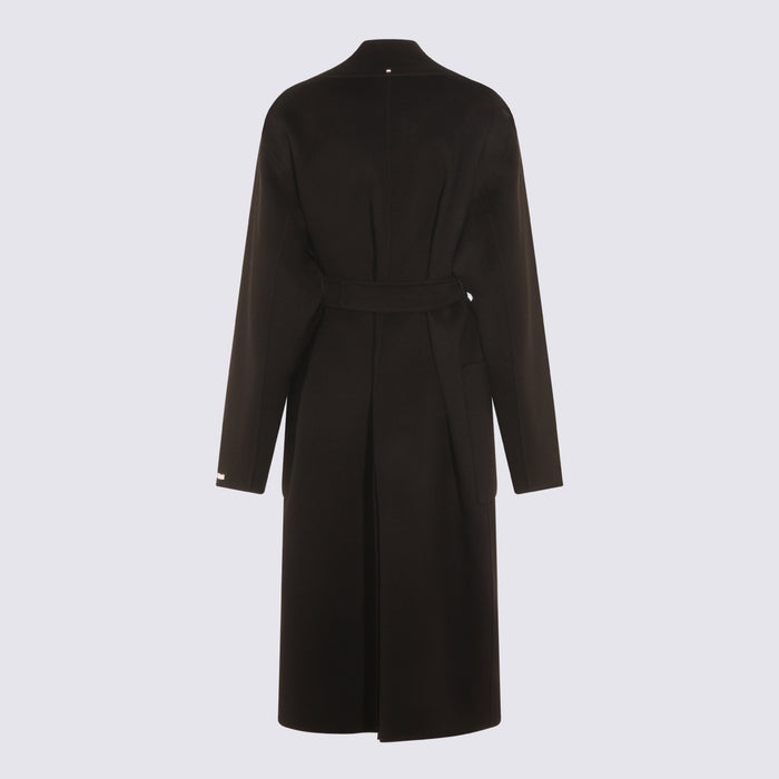 SportMax Coats Black _wv