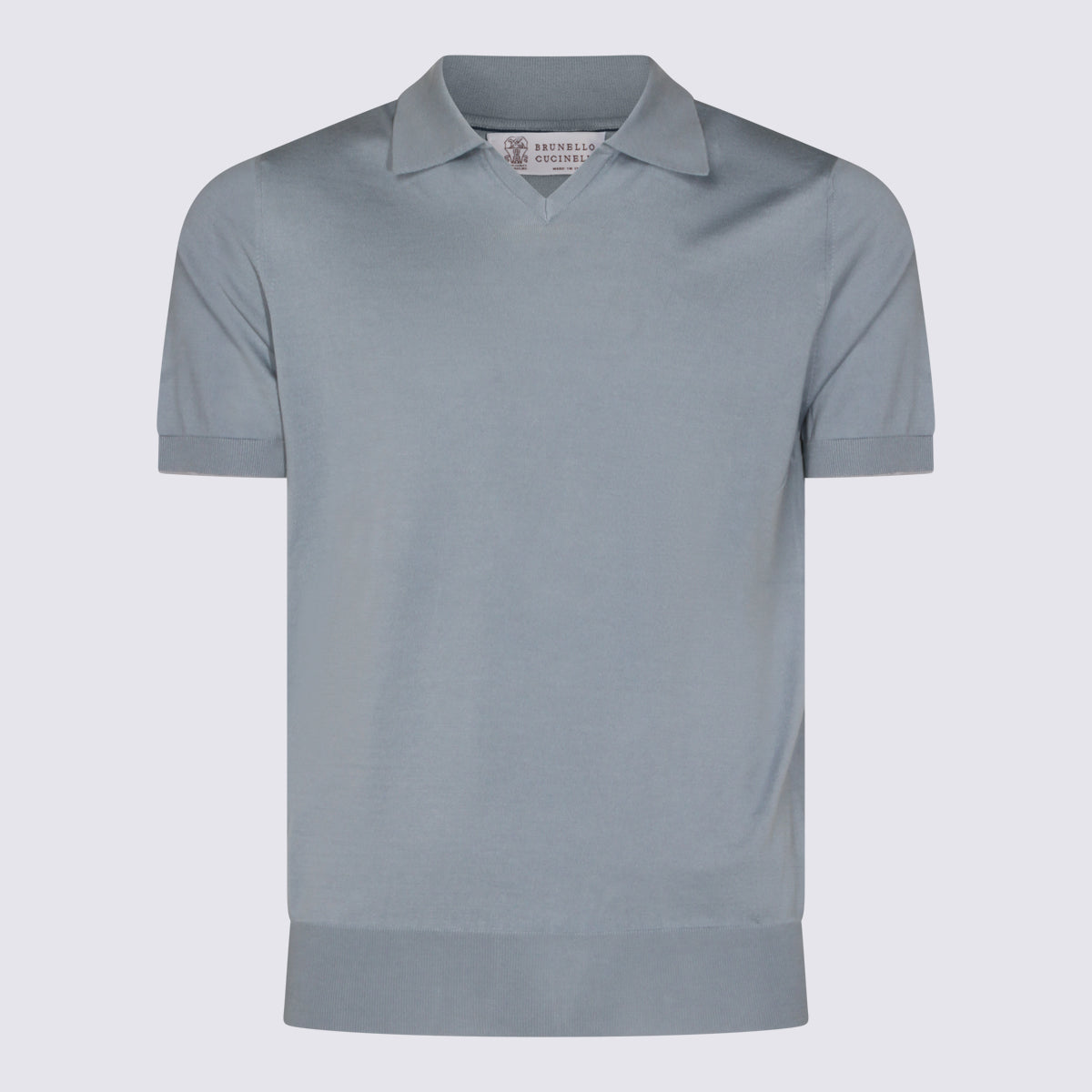 Brunello Cucinelli T-shirts and Polos Blue _co