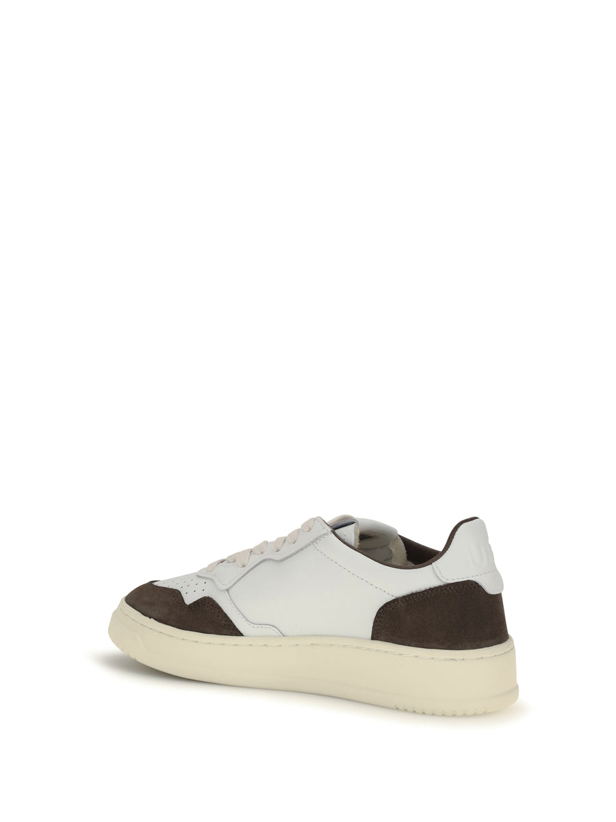 Leather Sneakers Medalist Low White-Mahogany White/mahogany Trainers