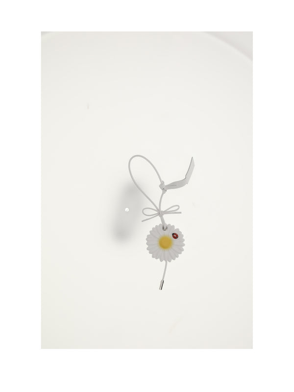 Bag Charm Calf Leather Yellow (bos Taurus) Keyrings & Keychains