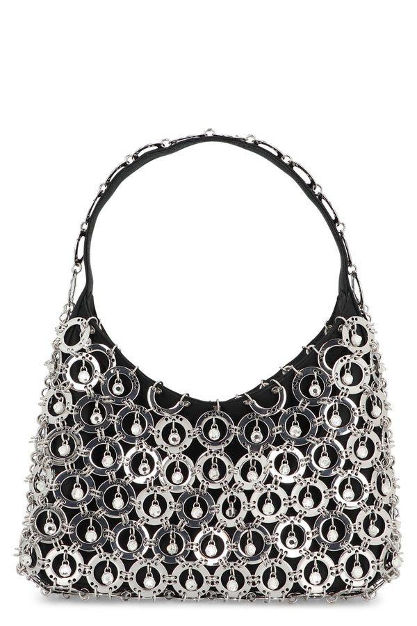 Shoulder Bag Sphere Satin Black Polyester Handbags