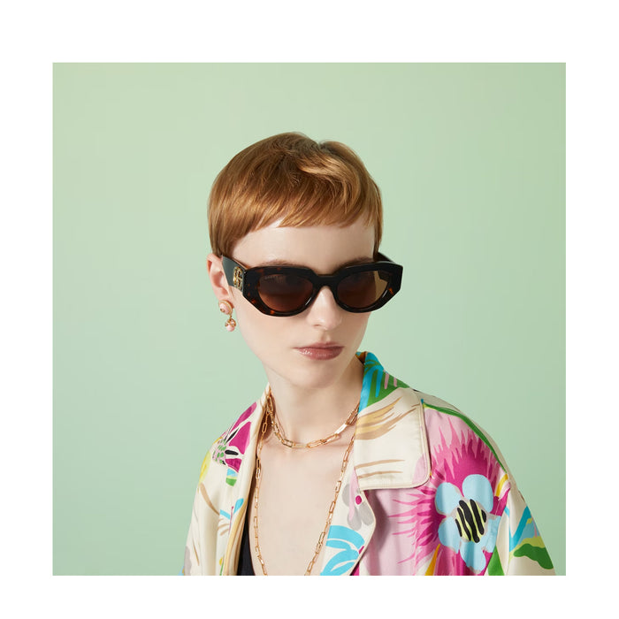 GG1421S 002 Marrone Acetate Occhiali Sole