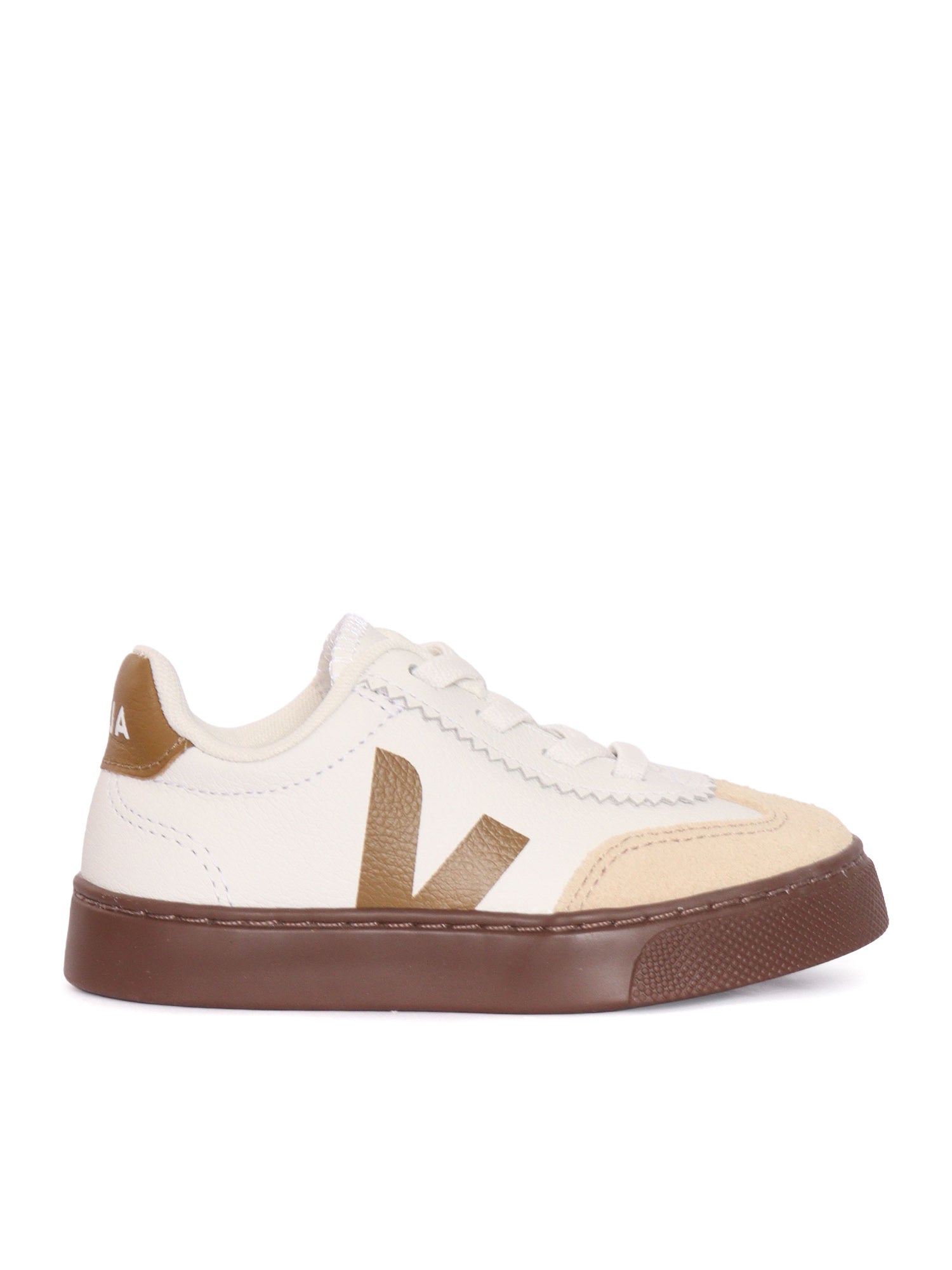 SMALL VOLLEY O.T. WHITE_TENT_BARK SNEAKERS White Kid