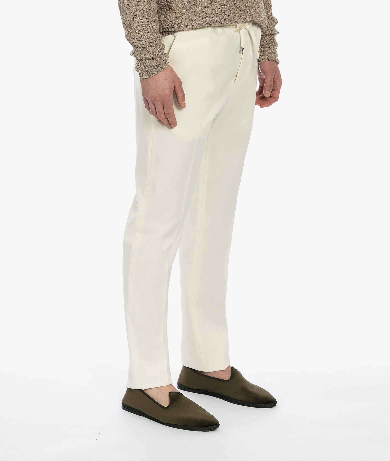 Wool Trousers Mauritius Lightgray Sportswear