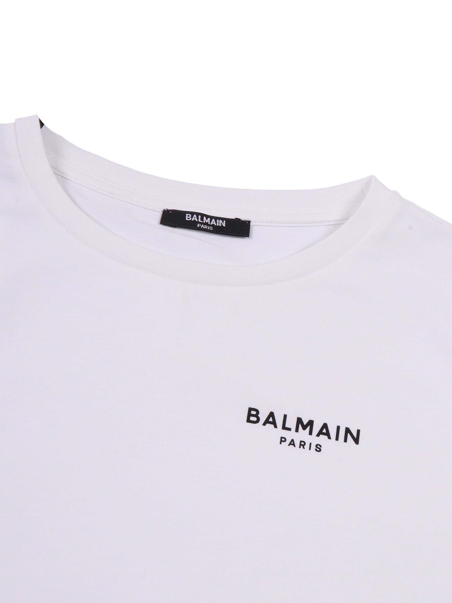 T-SHIRT-TOP White Cotton Lyocell Short Sleeves T-shirt