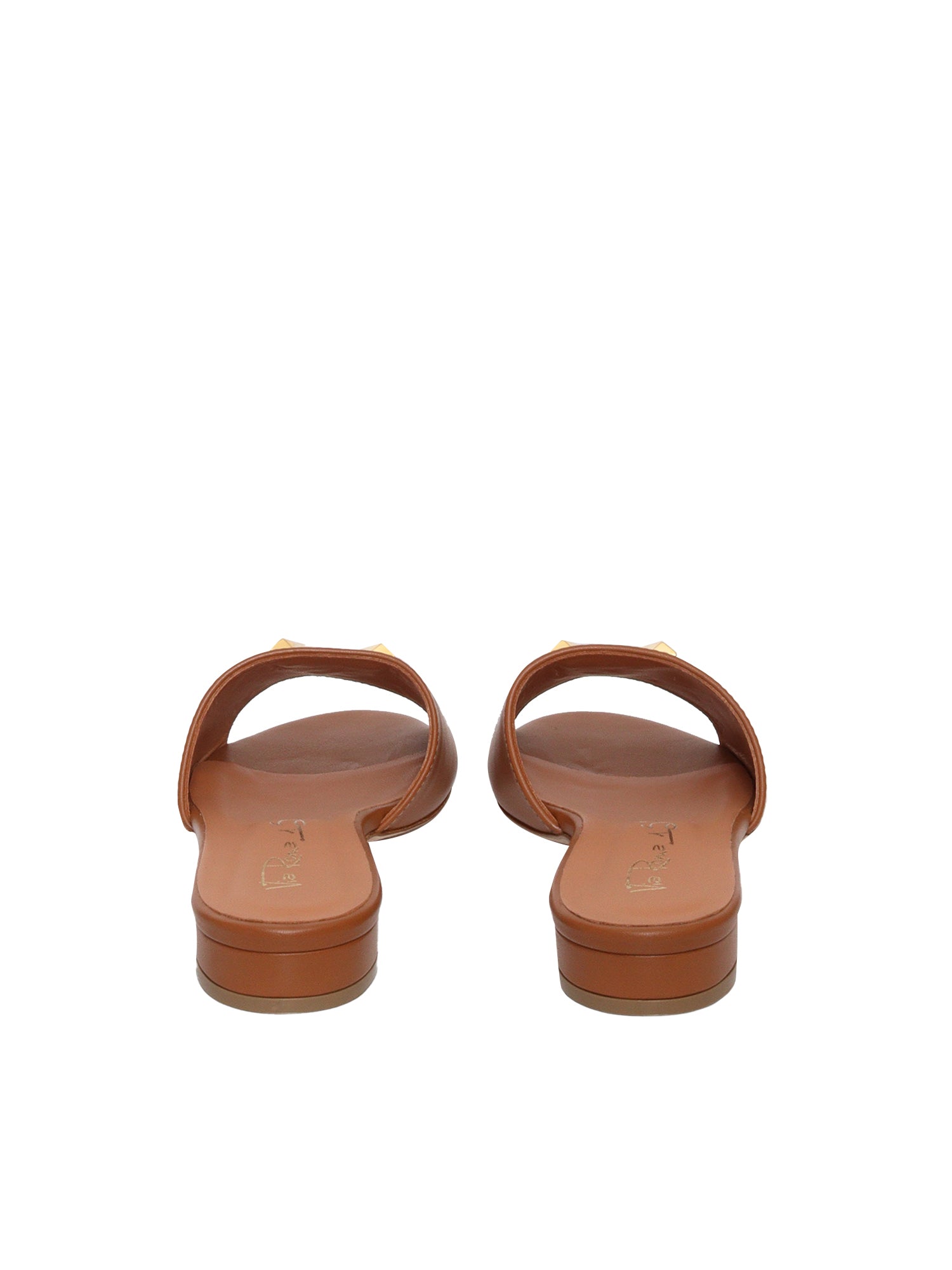 Brown leather slippers Sole Sandal