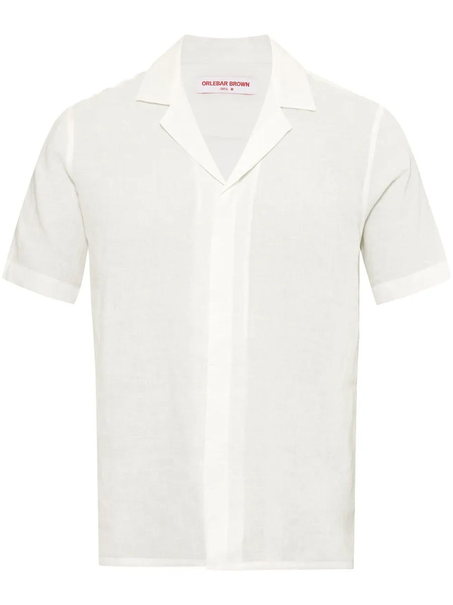 Orlebar Brown Linen/flax shirt in white