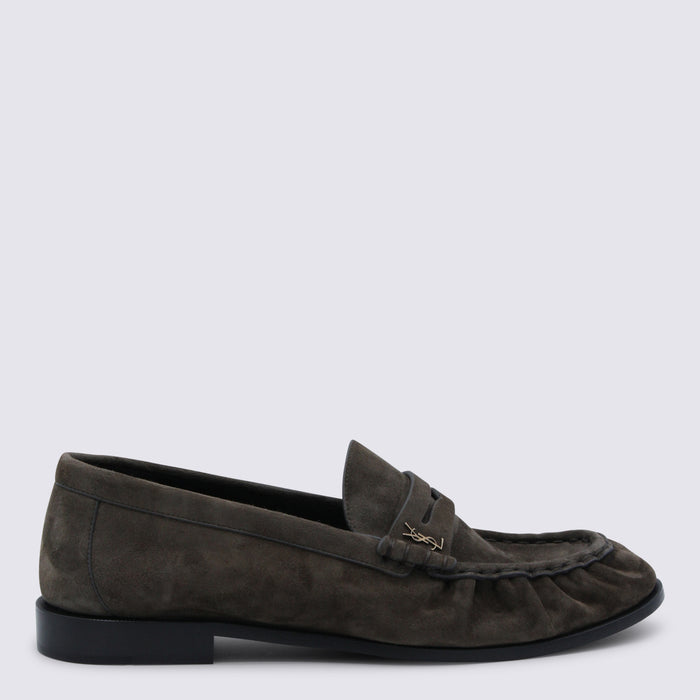 Saint Laurent Flat shoes Dark Brown _cover Le - Sole