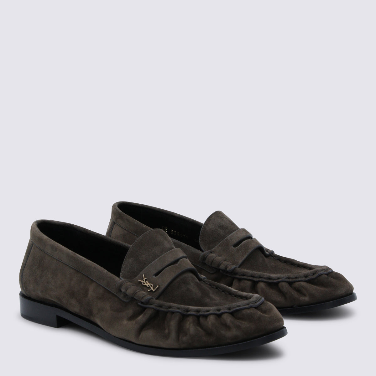 Saint Laurent Flat shoes Dark Brown _cover Le - Sole