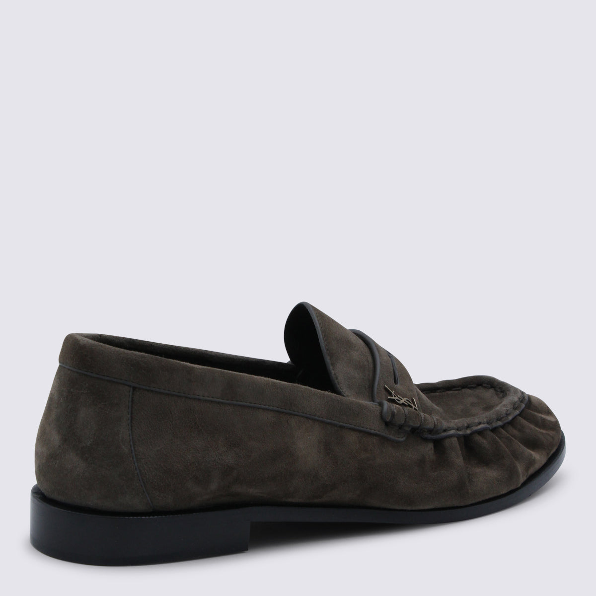 Saint Laurent Flat shoes Dark Brown _cover Le - Sole