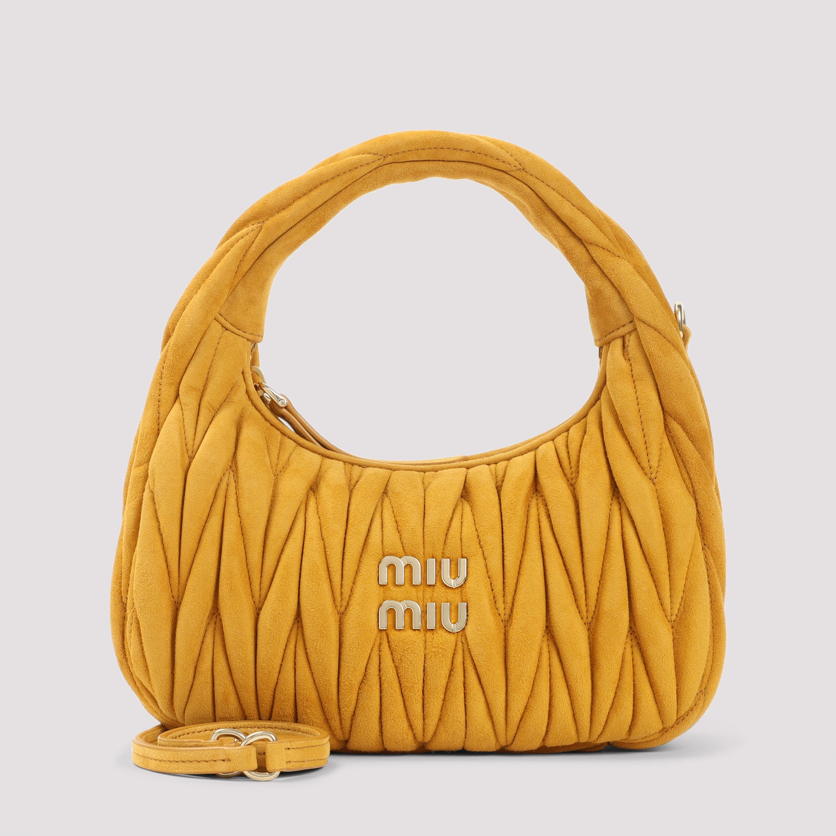 Wander Shoulder Bag Brown Suede Lamb Leather