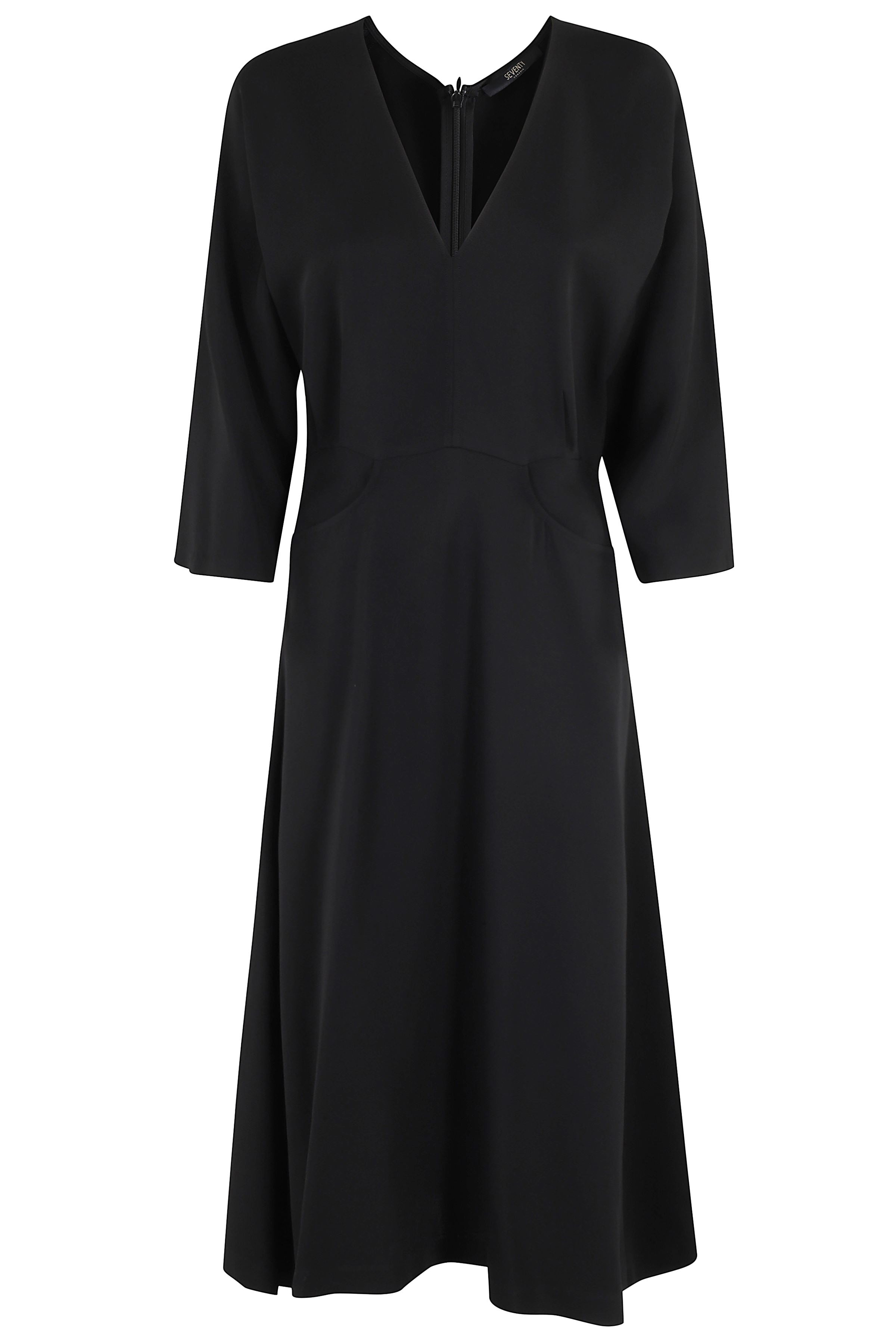 Abito Cady Stretch Black Viscosa Elastane
