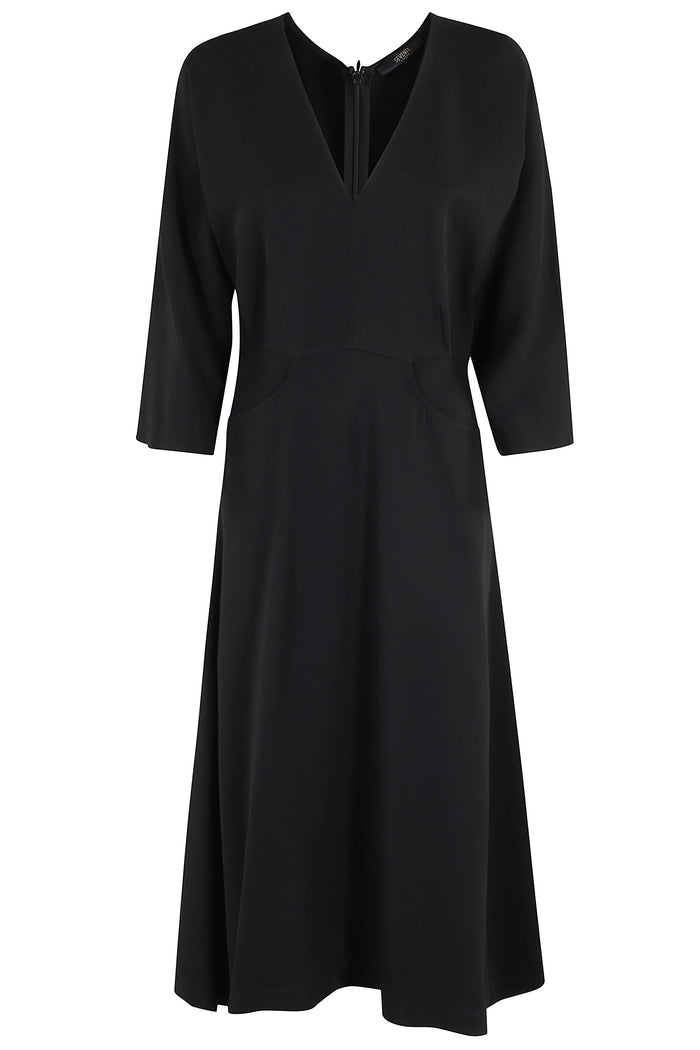 Abito Cady Stretch Black Viscosa Elastane
