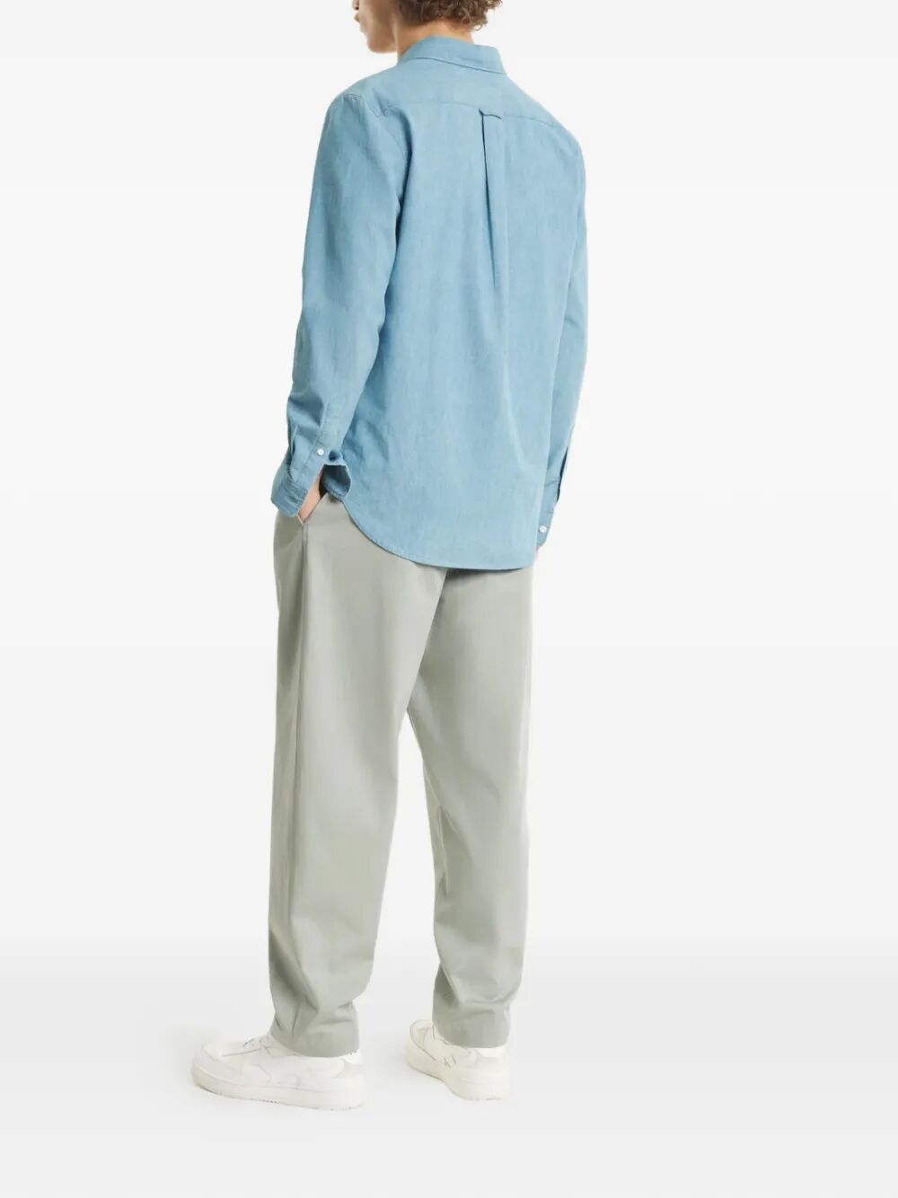 Profile Fox Regular Shirt Blue Cotton