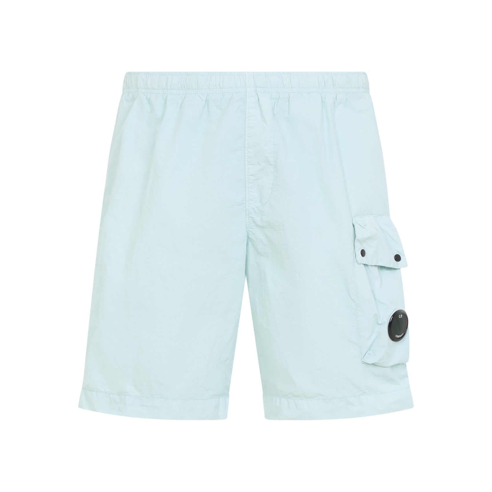 Flat Nylon Swim Shorts Blue Polyamide Swimwear
