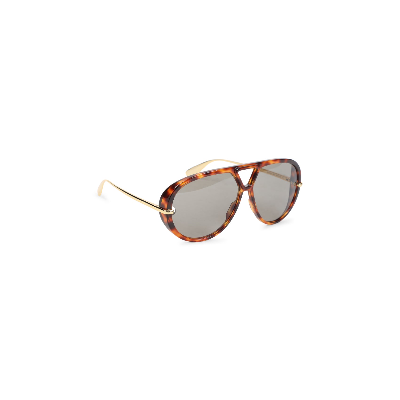 Bottega Veneta Pilot Sunglasses Brown Acetate Glasses