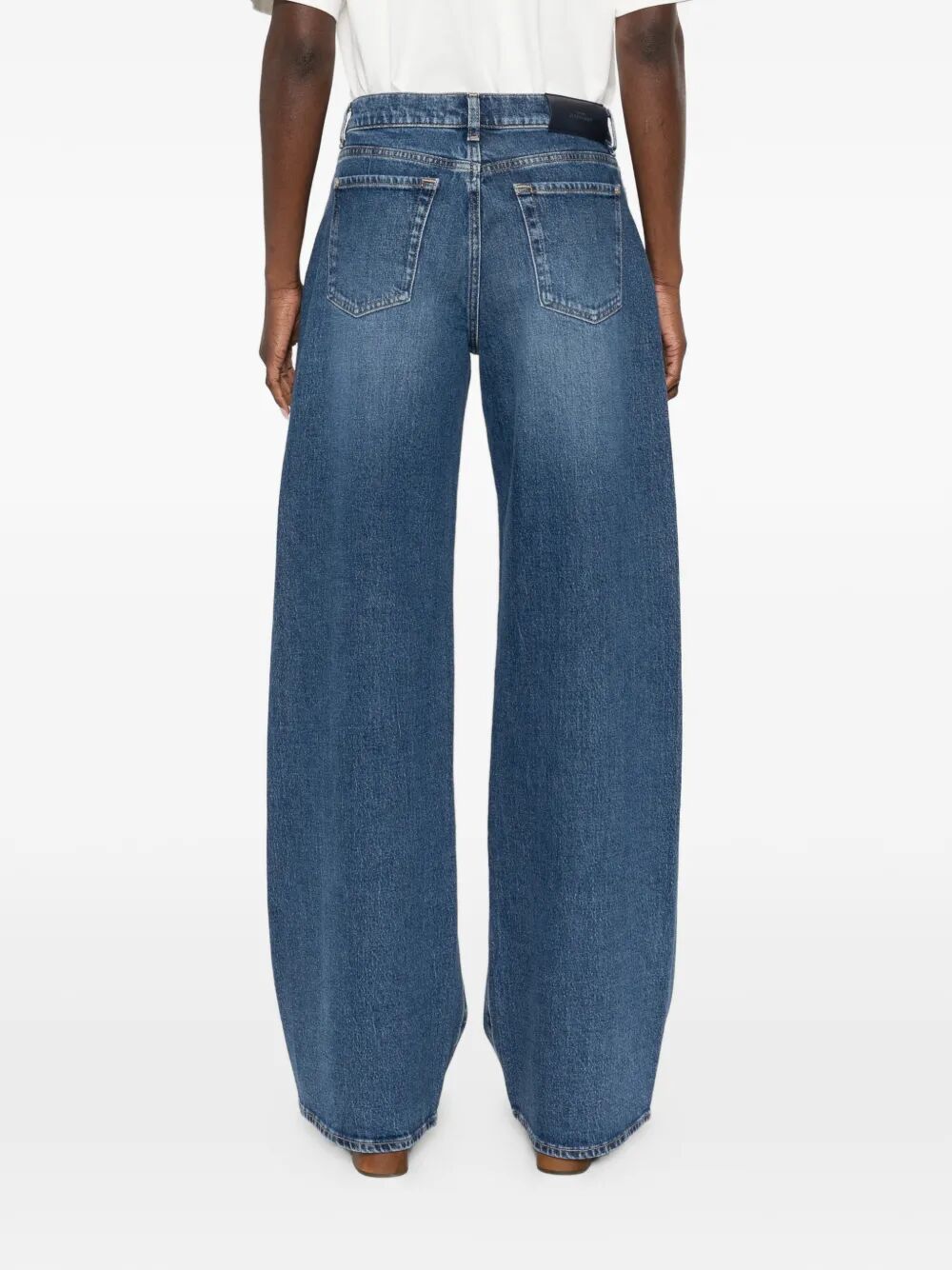 Twisted Lotta Street Wise With Studs Blue Cotton Elastane Jean