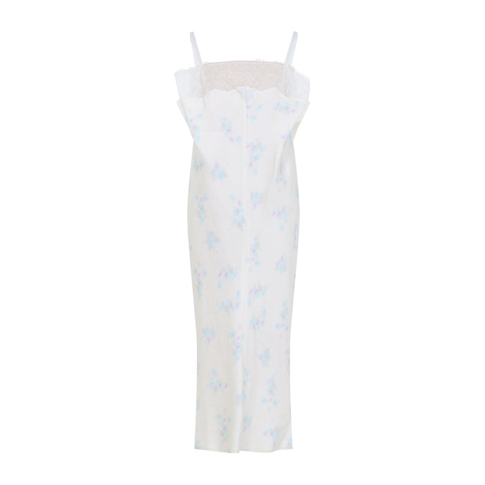 Lingerie Midi Dress Nude & Neutrals Cotton Cupro Polyamide