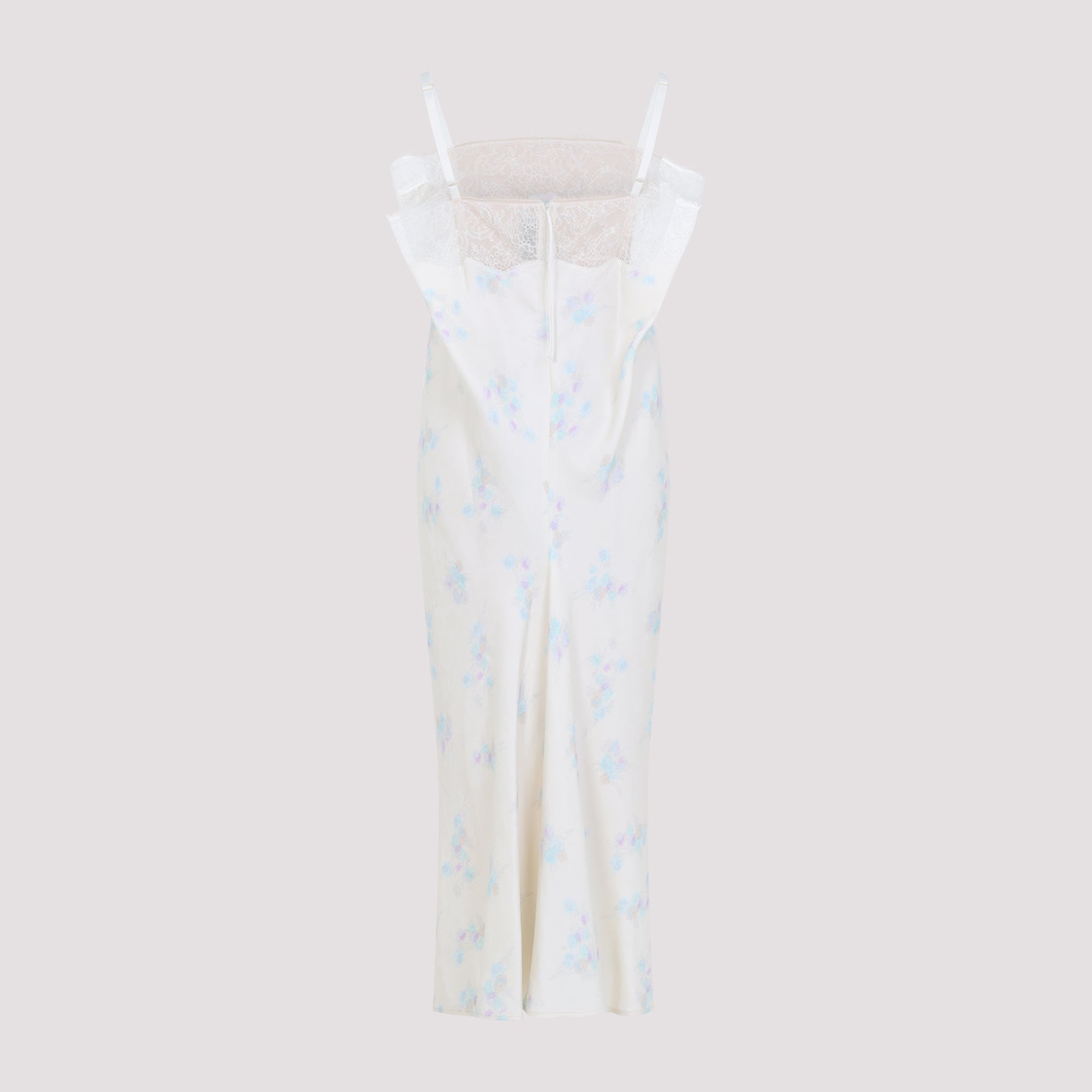 Lingerie Midi Dress Nude & Neutrals Cotton Cupro Polyamide