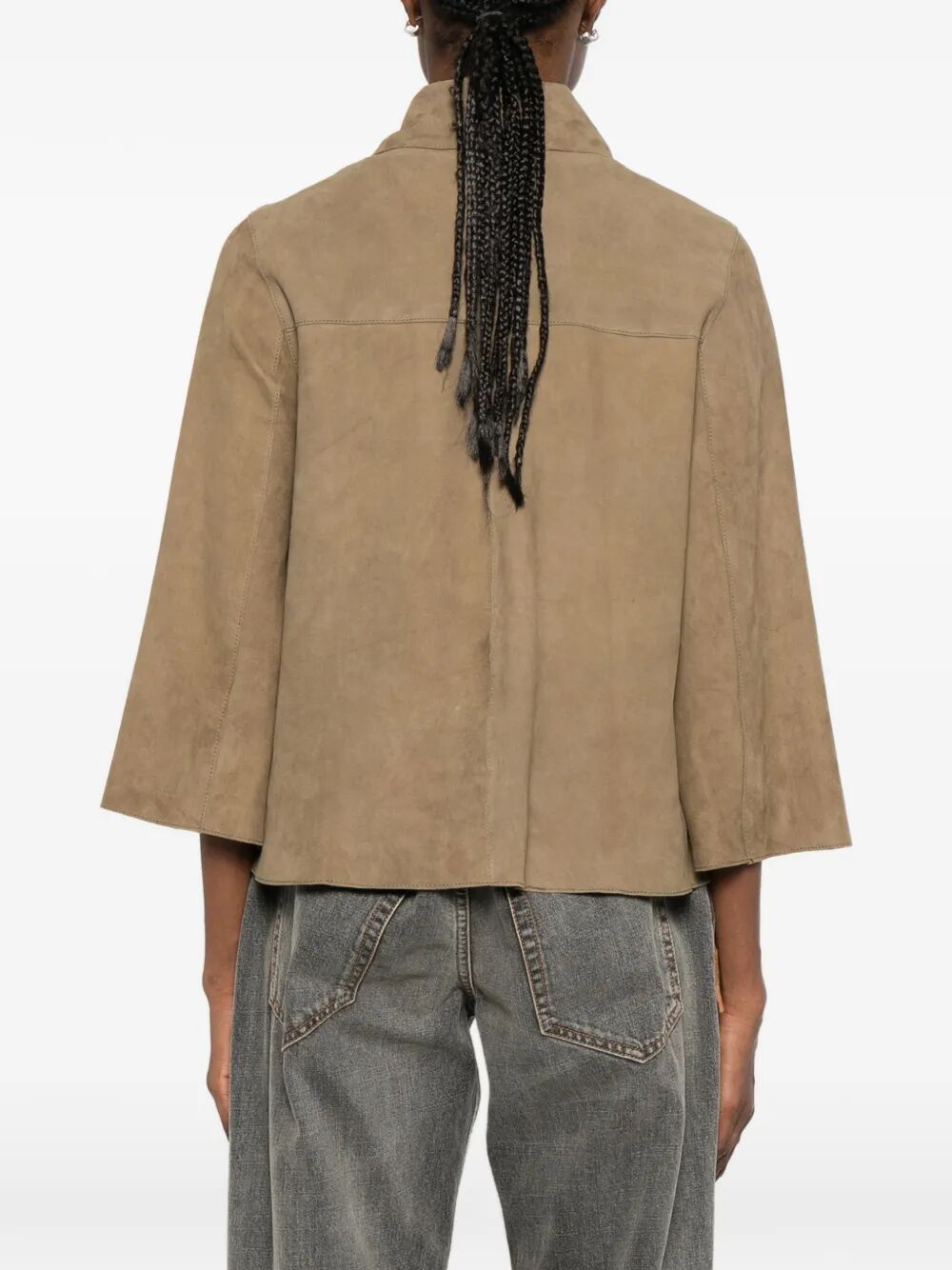 Gaia Green Suede Jacket
