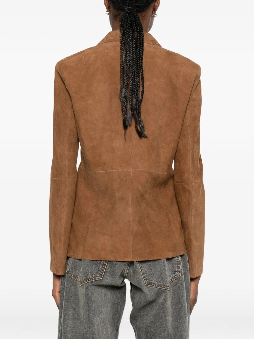 Beatriz Brown Suede Jacket