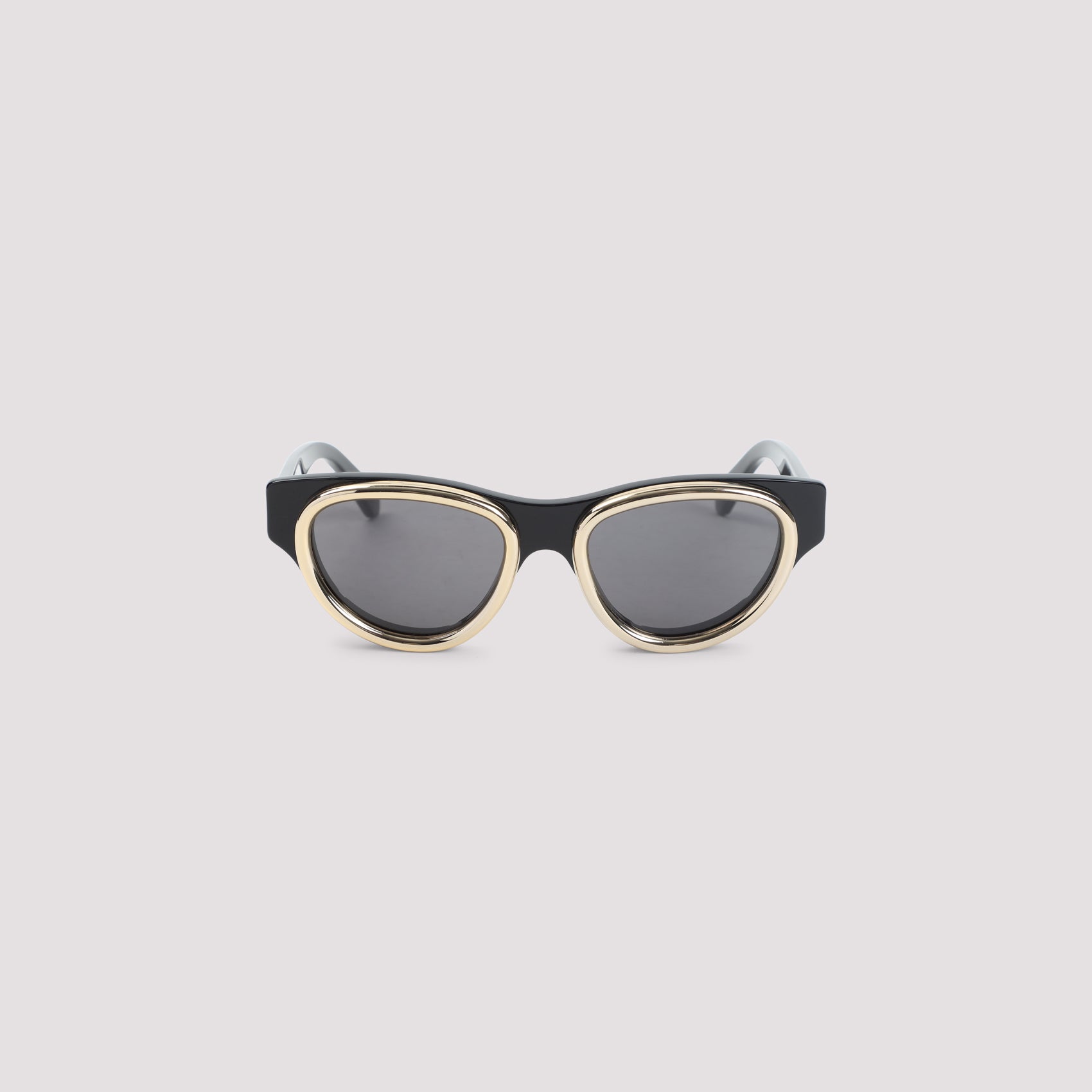 Anagram Swan Sunglasses Black Acetate Metal Glasses