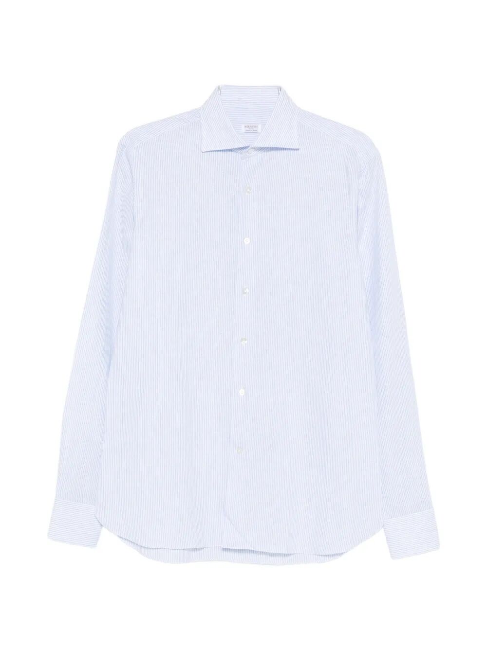 Shirt Blue Cotone Lino