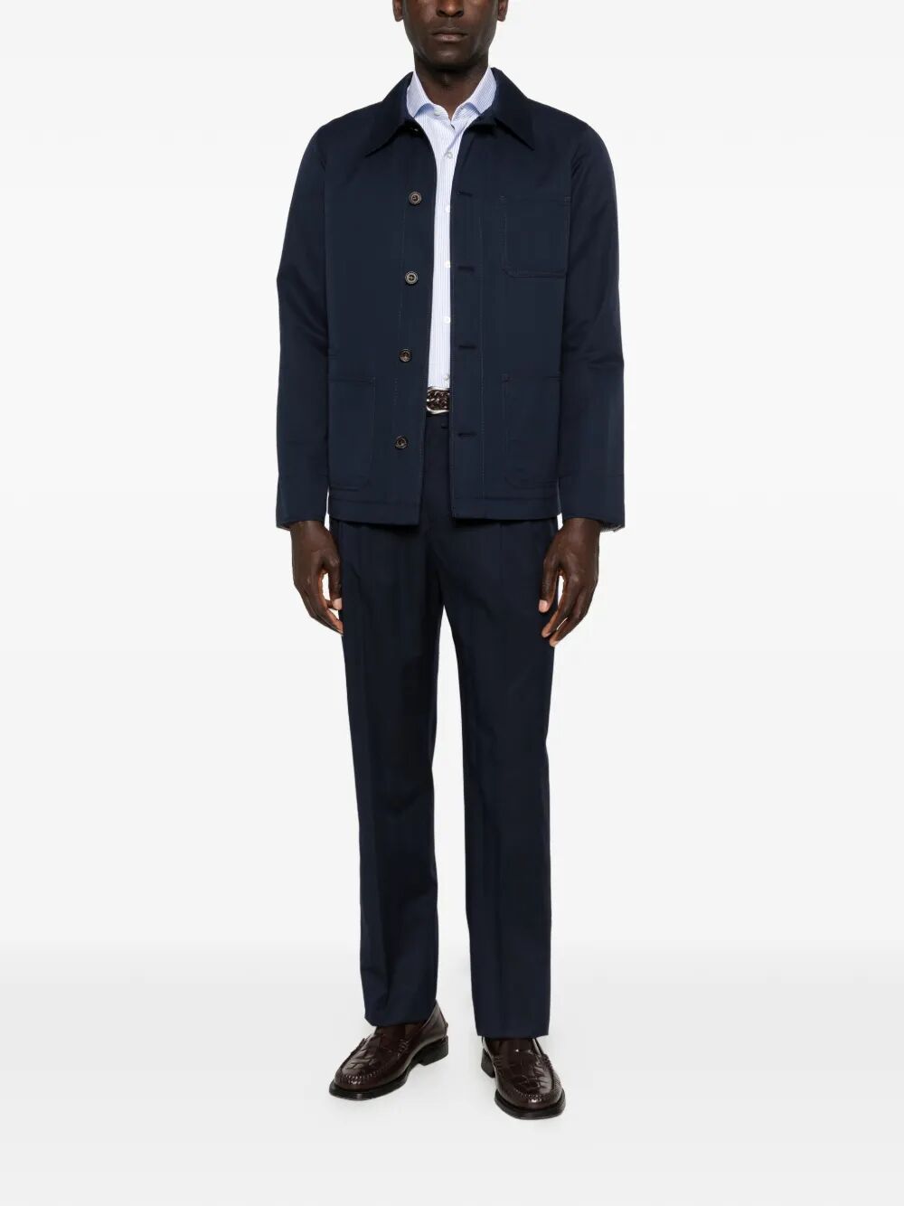 Shirt Blue Cotone