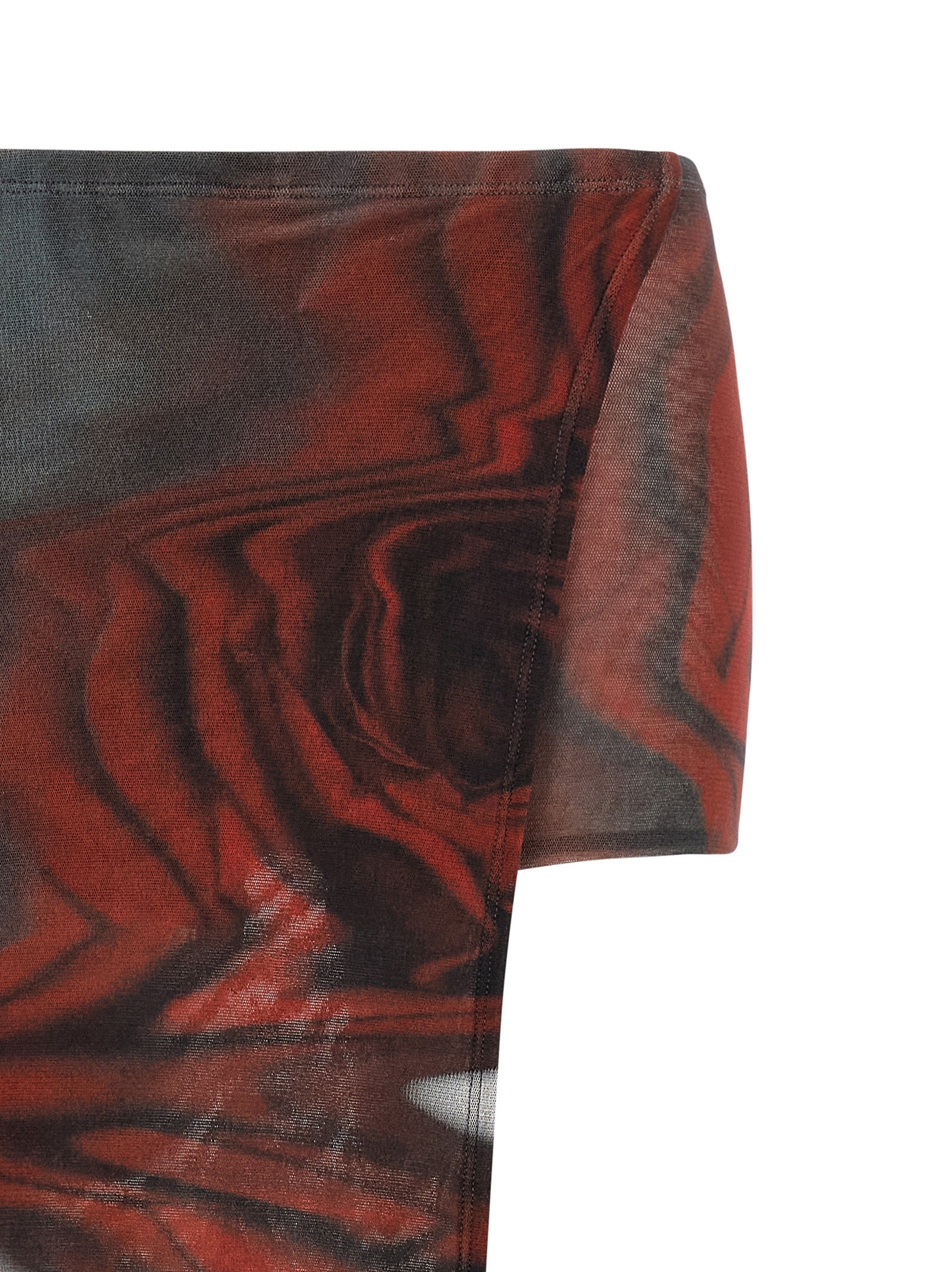 The Red Blurry Roses skort Multicolor Polyamide Bermuda, Short