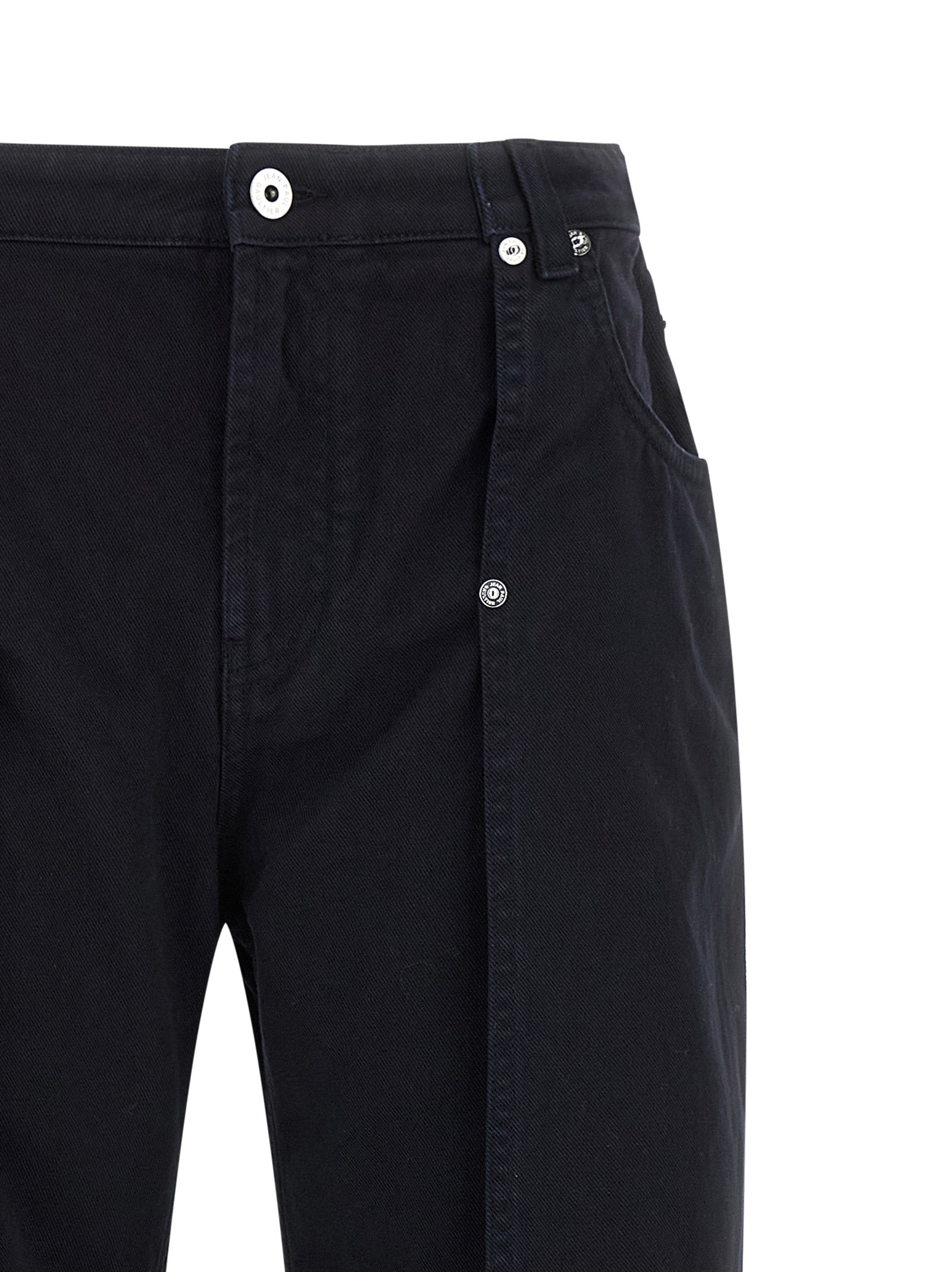 The Snap-Button Denim jeans Blue Cotton