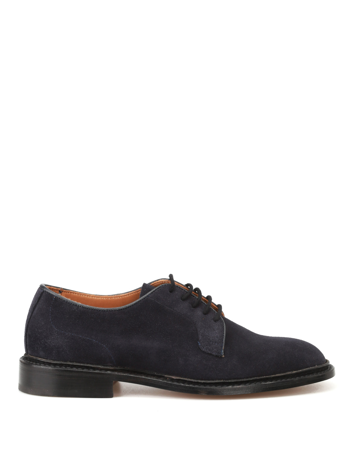 Robert Plain Derby Castorino Suede Blue Shoe