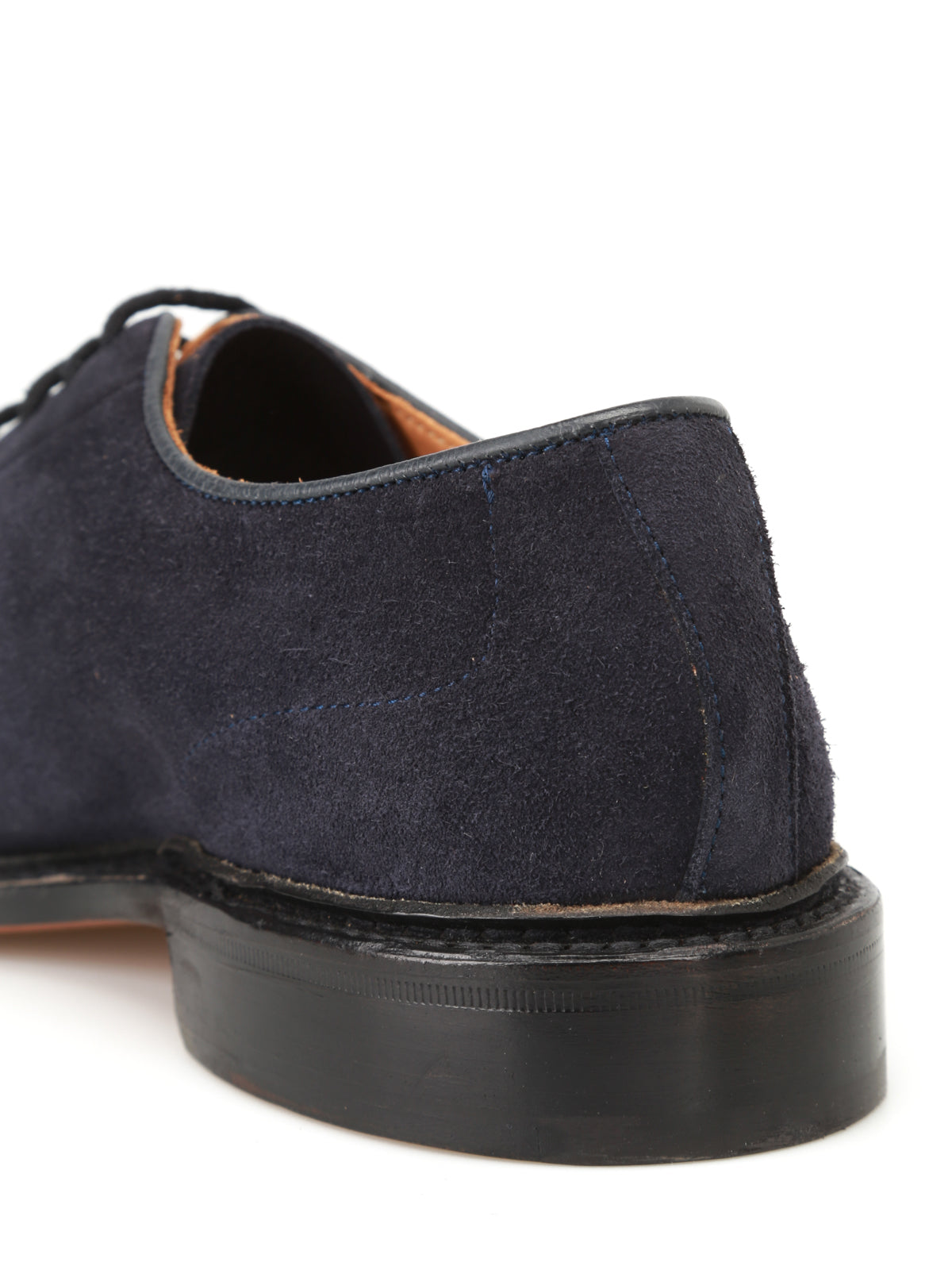 Robert Plain Derby Castorino Suede Blue Shoe