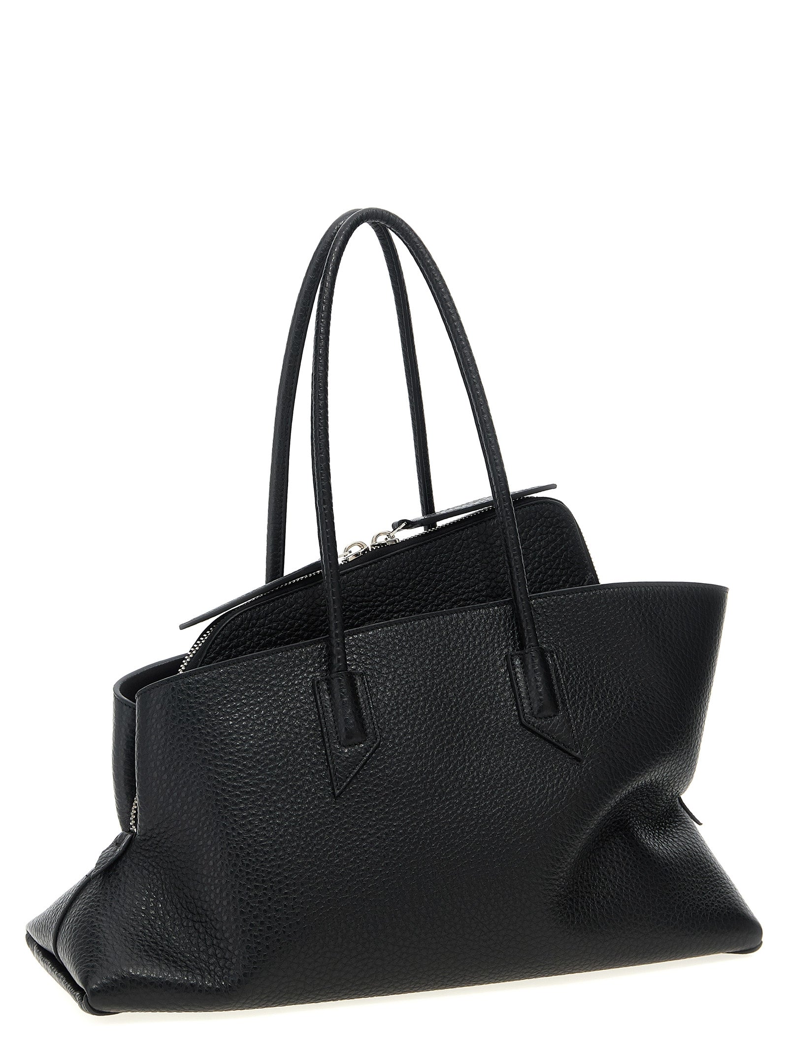 La Passeggiata Medium shoulder bag Black Calfskin Leather (bos Taurus)