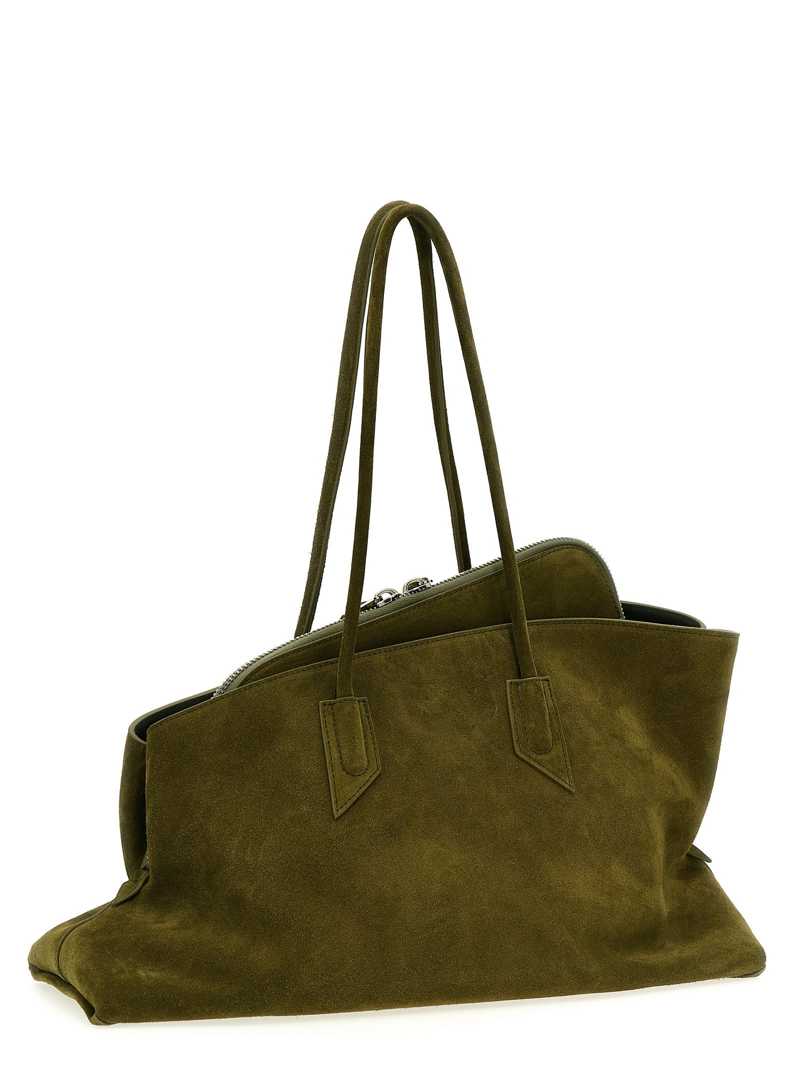 La Passeggiata Medium shoulder bag Green Calfskin Leather (bos Taurus)