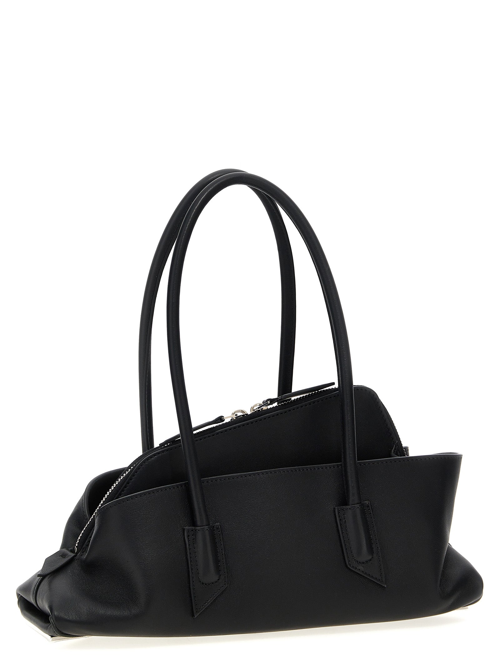 La Passeggiata Small shoulder bag Black Lamb Leather