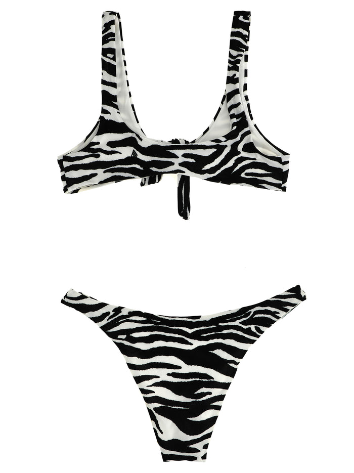 Estate Meravigliosa Bikini White/black Polyamide Beachwear
