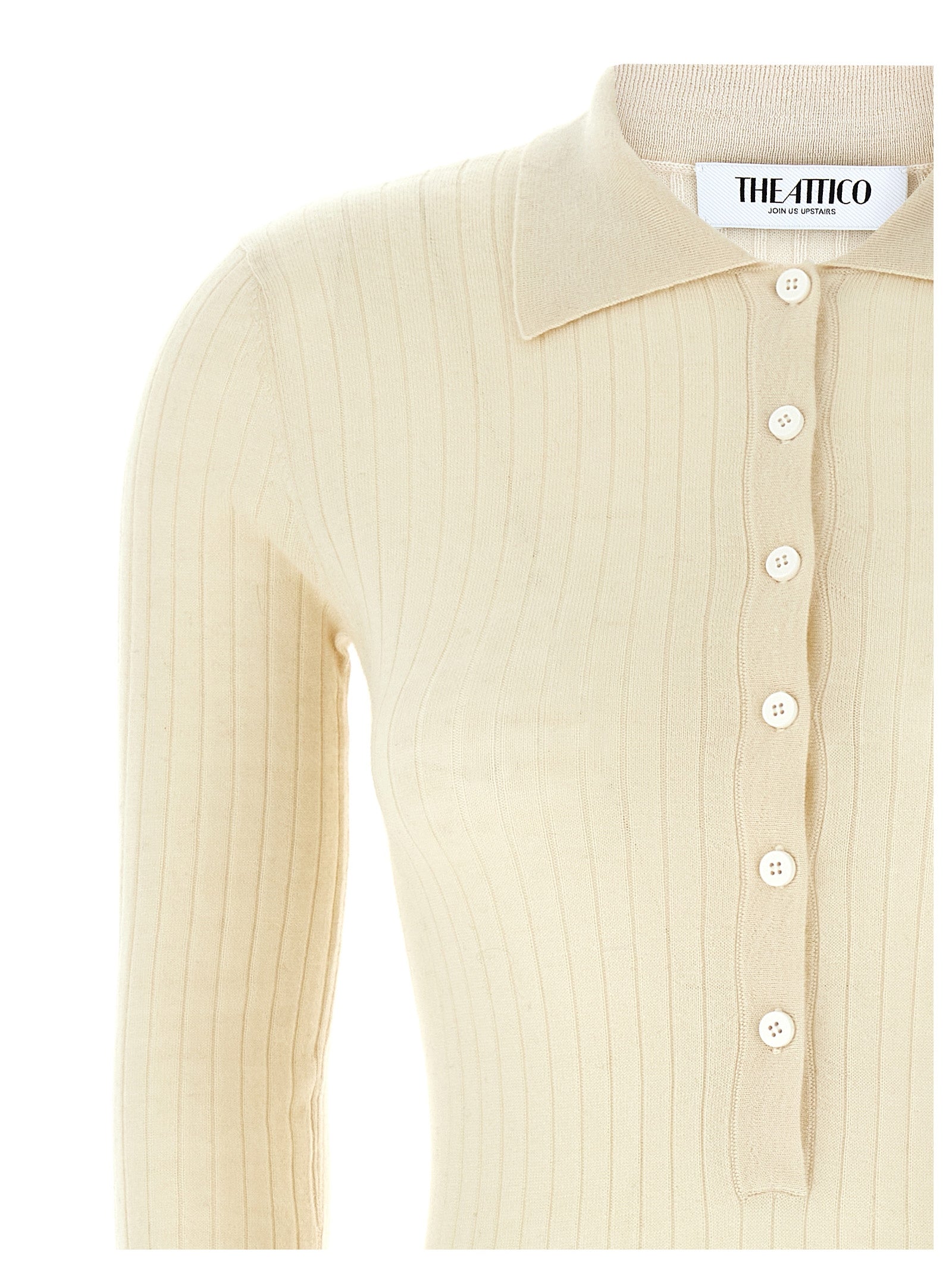 Ribbed Sweater White Cachemire Silk Sweater, Cardigans