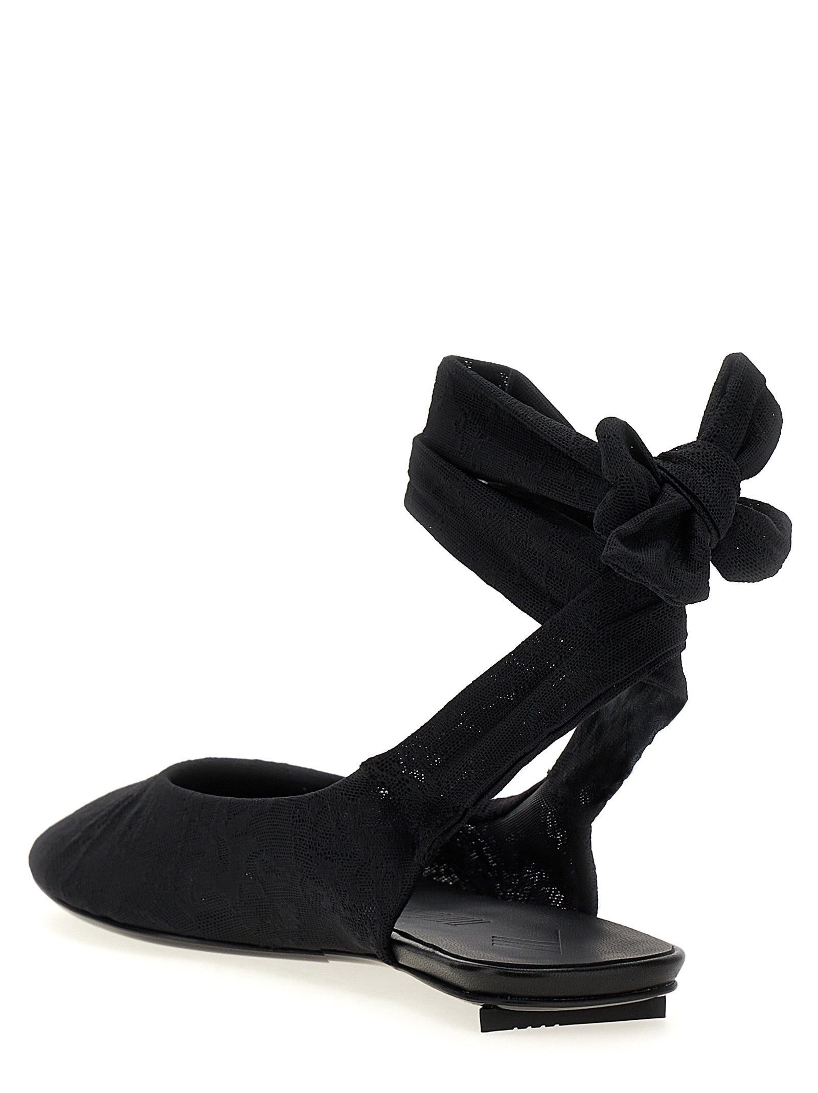 Cloe ballet flats Black Nylon Flat Shoes