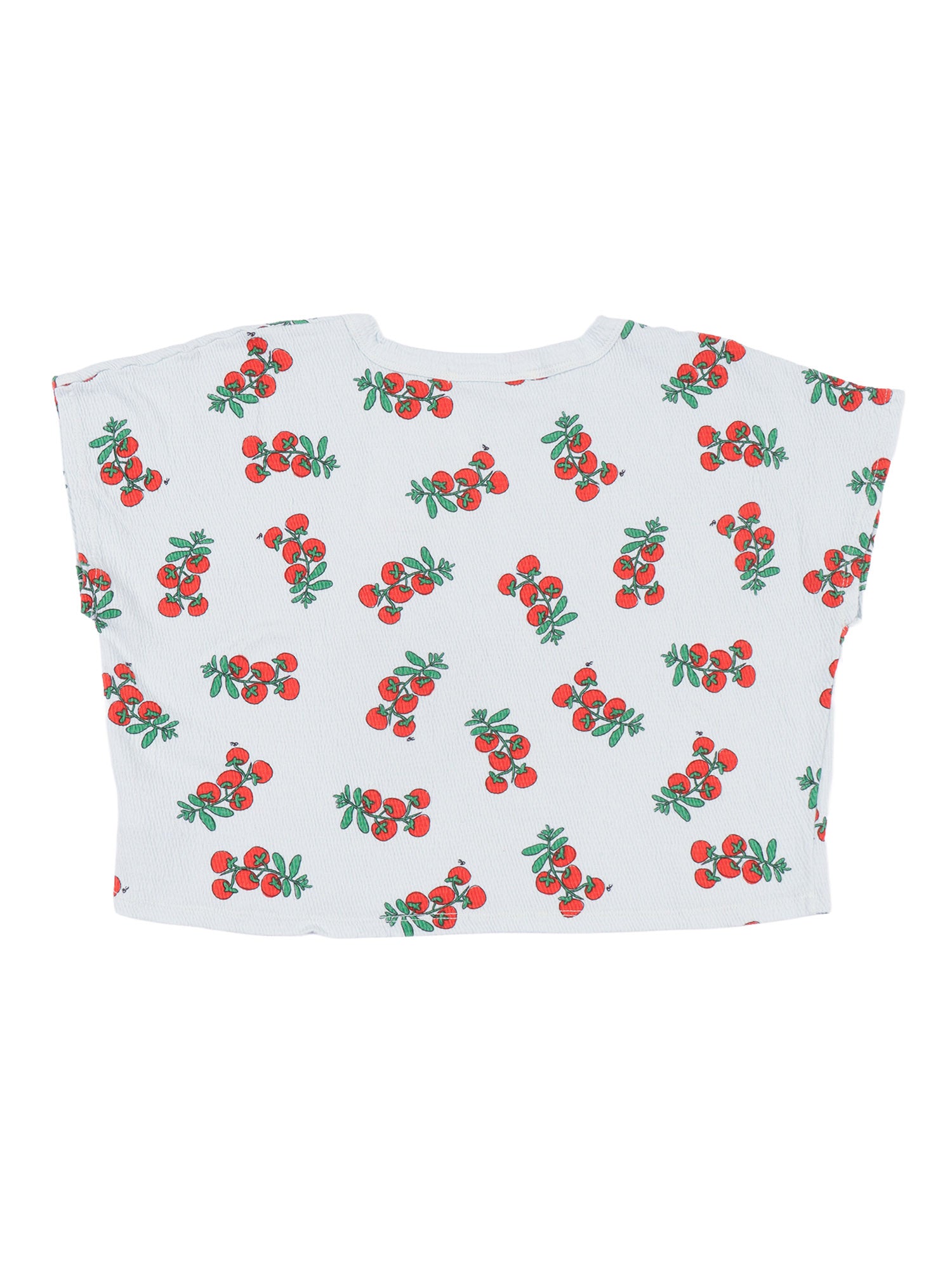 Juicy Tomatoes all over cropped T-shirt White Short Sleeves