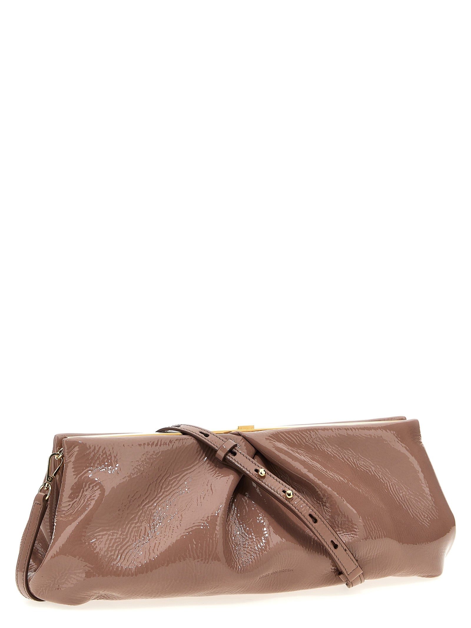 Patent clutch Pink Calfskin Leather (bos Taurus)