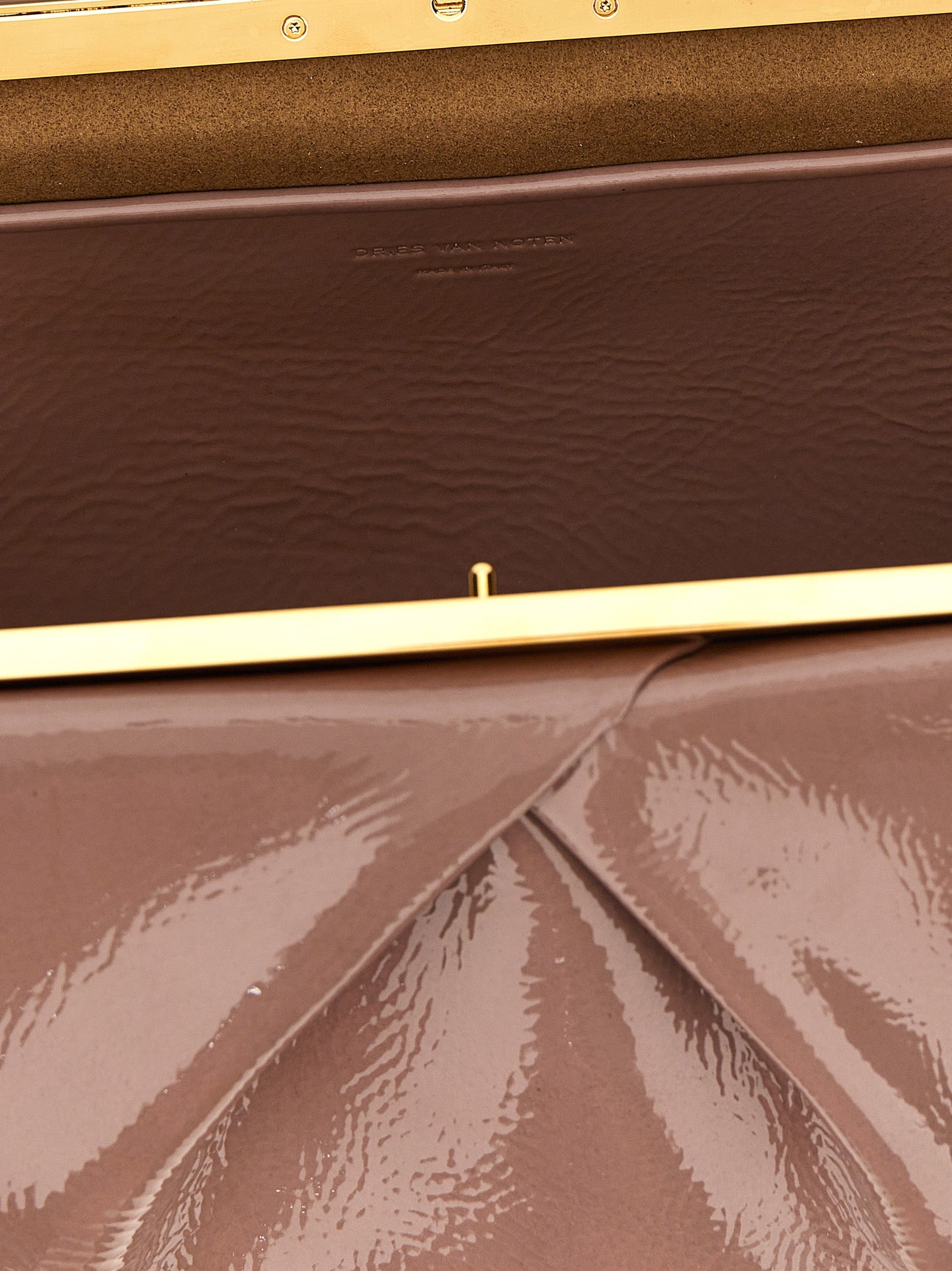 Patent clutch Pink Calfskin Leather (bos Taurus)