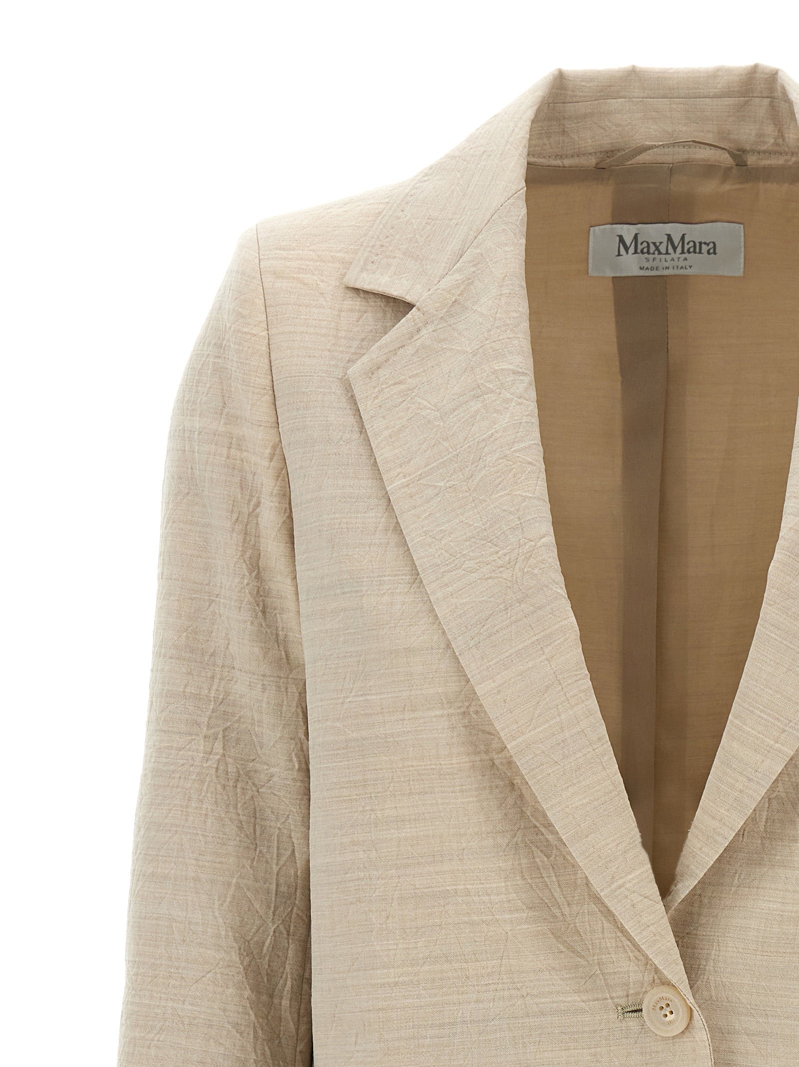 Acacia1234 blazer Beige Virgin Wool Blazer, Suits