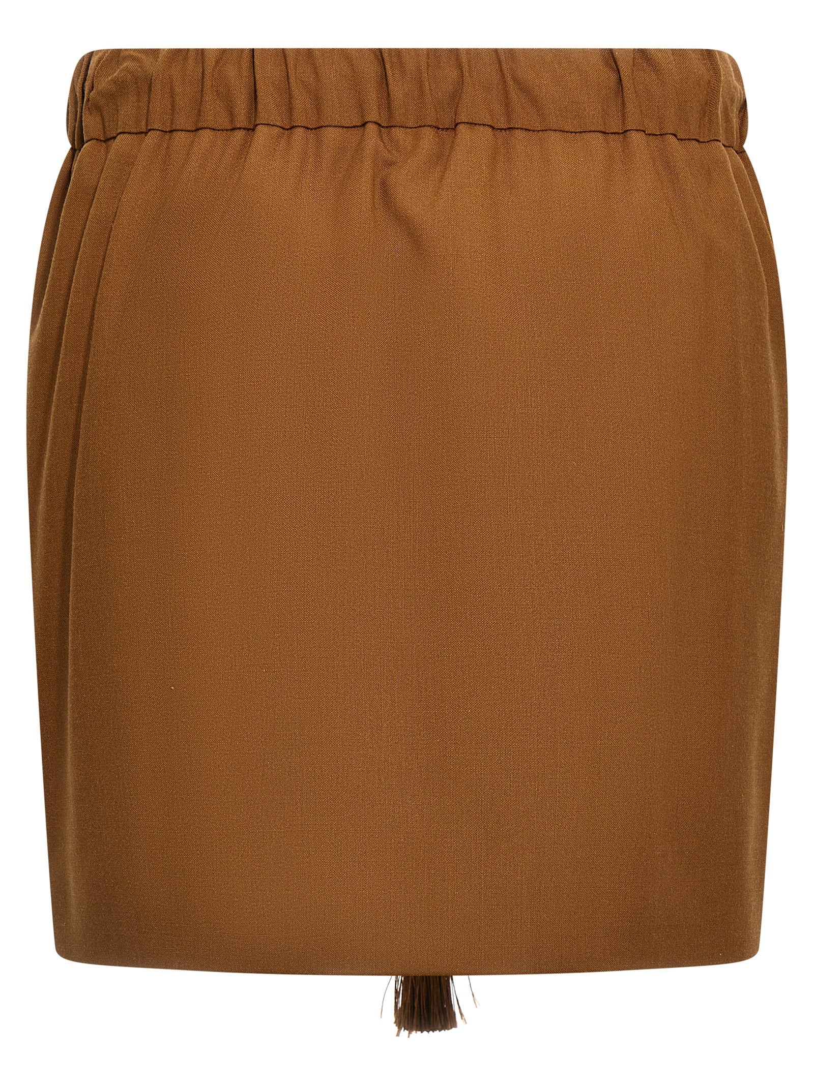 Tabarin skirt Brown Virgin Wool Mohair Silk