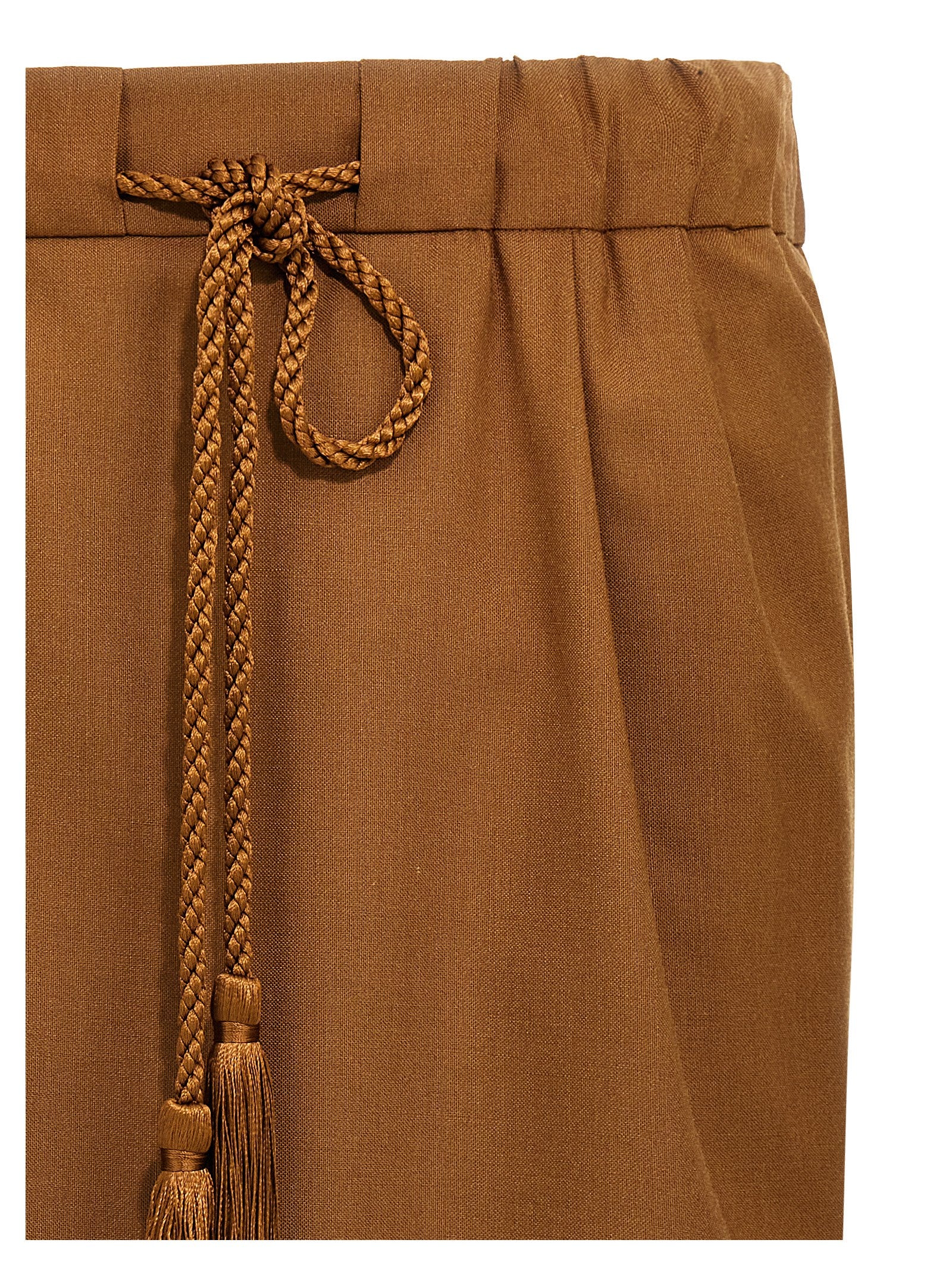 Tabarin skirt Brown Virgin Wool Mohair Silk