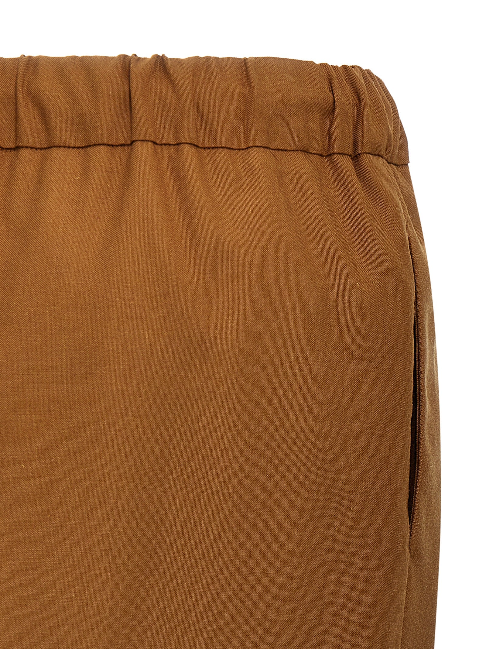 Tabarin skirt Brown Virgin Wool Mohair Silk