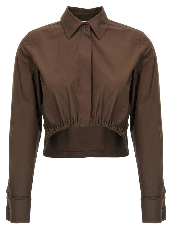 Angio shirt Brown Cotton Shirt, Blouse