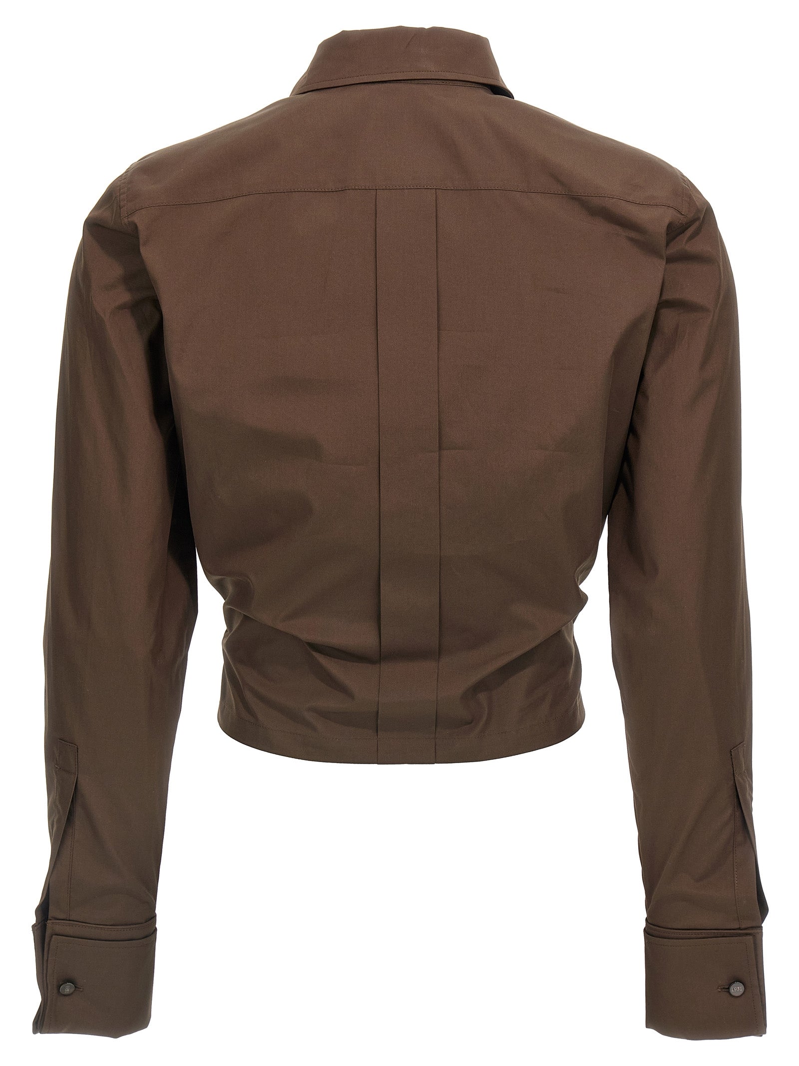 Angio shirt Brown Cotton Shirt, Blouse