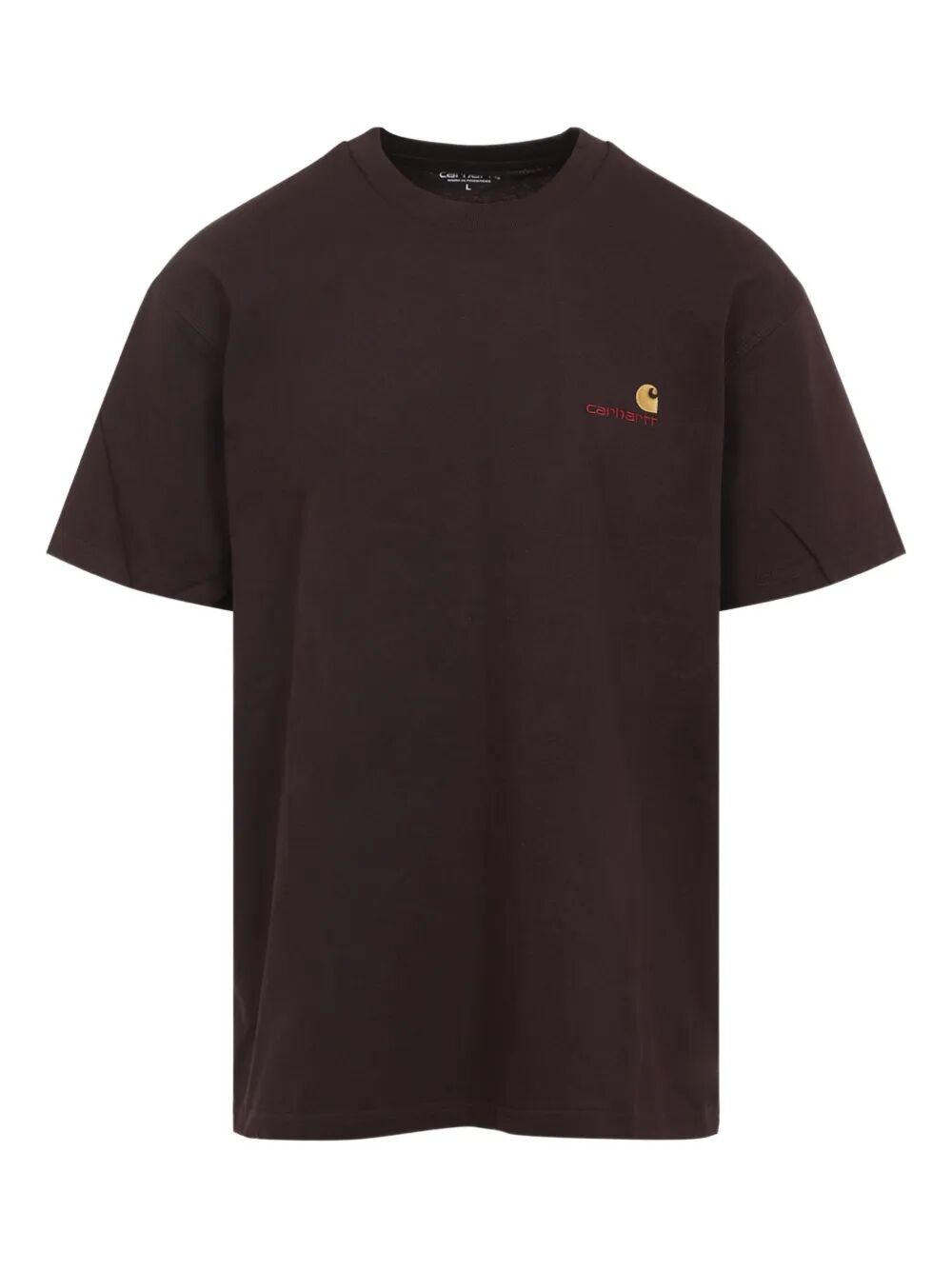 S-s American Script T-shirt Green Organic Cotton Single Jersey Tshirt
