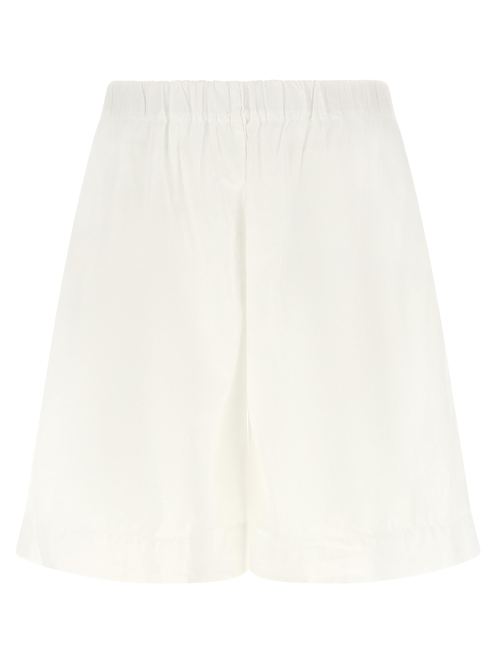 Carlotta Bermuda Shorts White Cotton Bermuda